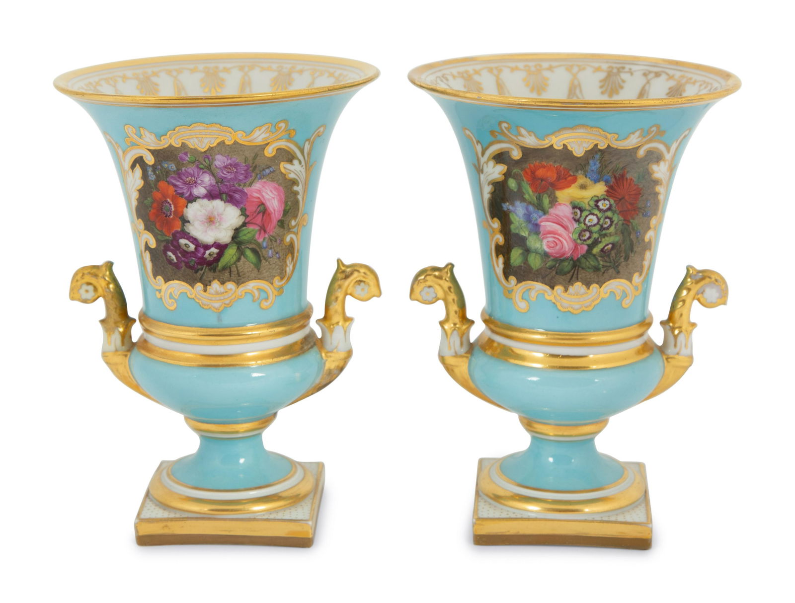 A Pair of Flight, Barr and Barr Porcelain Spill Vases (1 of 5)