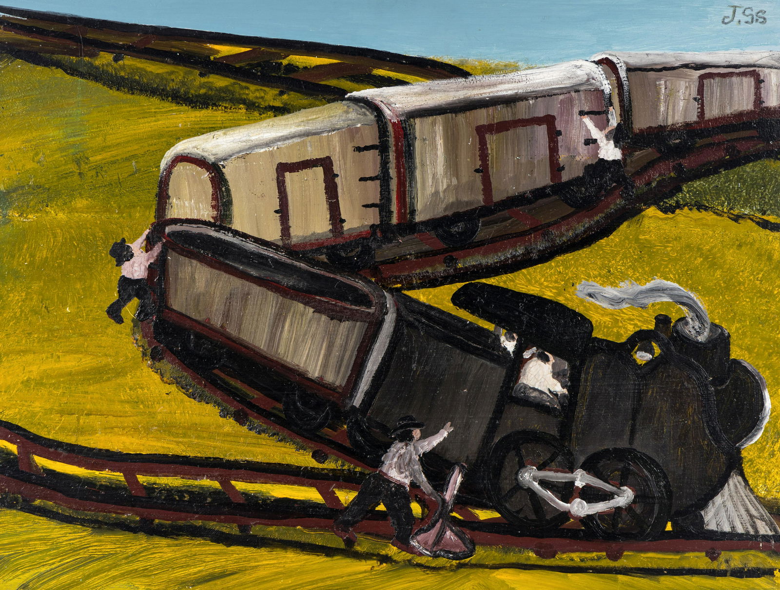 Reverend Johnnie (American, 1908-1993) Untitled (Freight Train), 1979-80 (1 of 6)