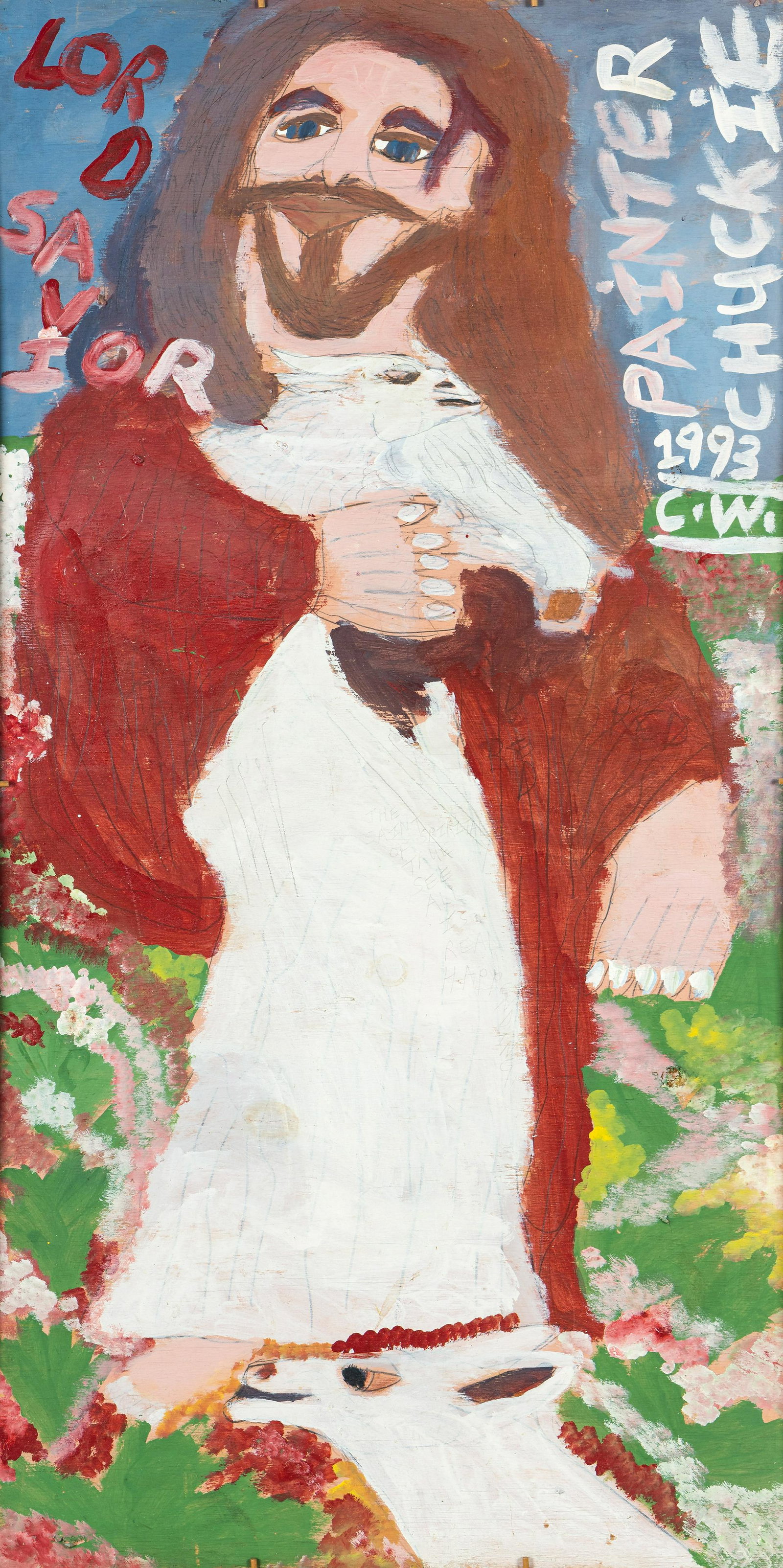 Chuckie Williams (American, 1957-2000) Lord Savior (Jesus Christ) and Michael Jordan Christ Talent (1 of 9)