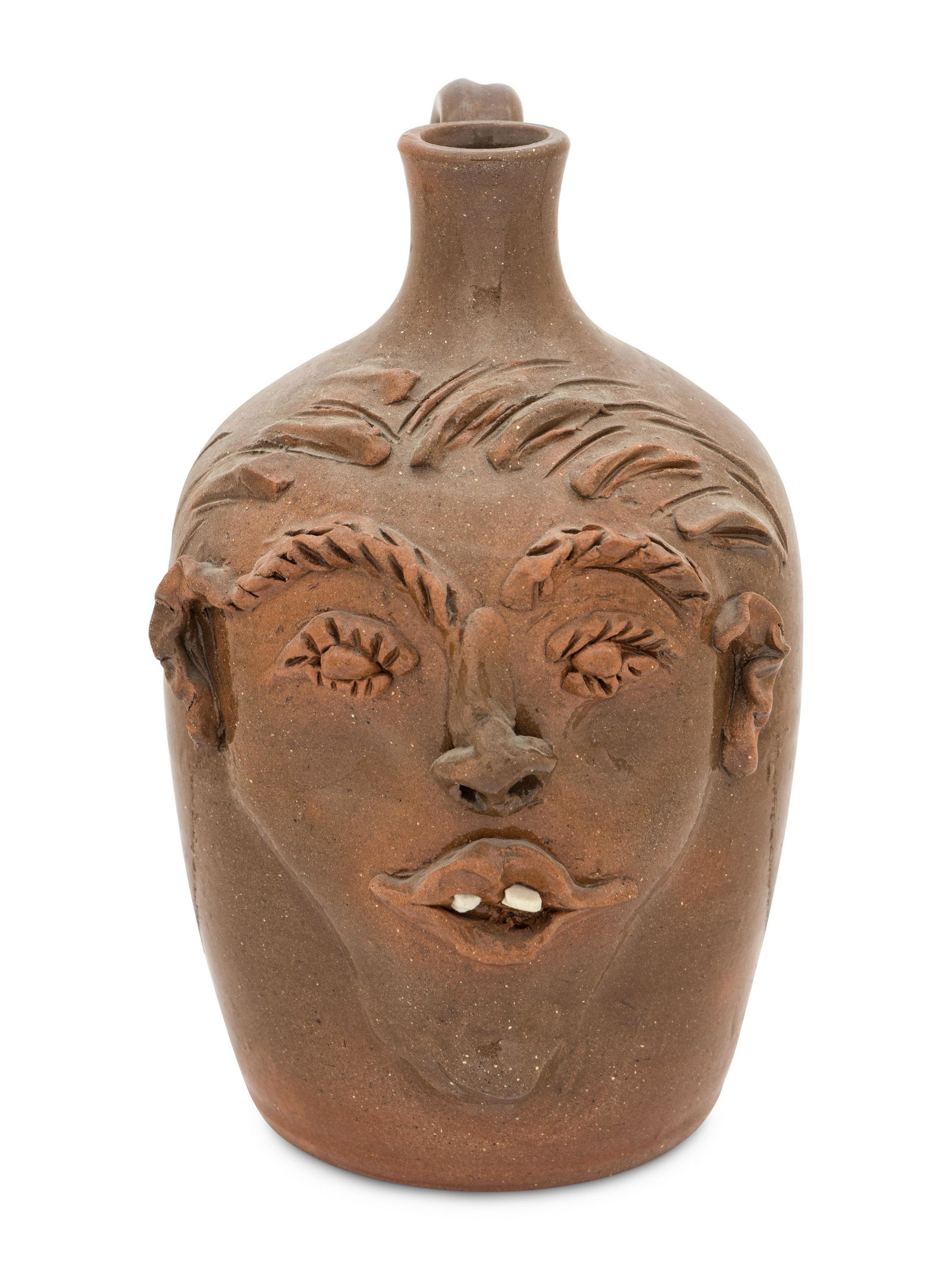 A Cole Pottery Glazed Stoneware Face Jug (1 of 5)
