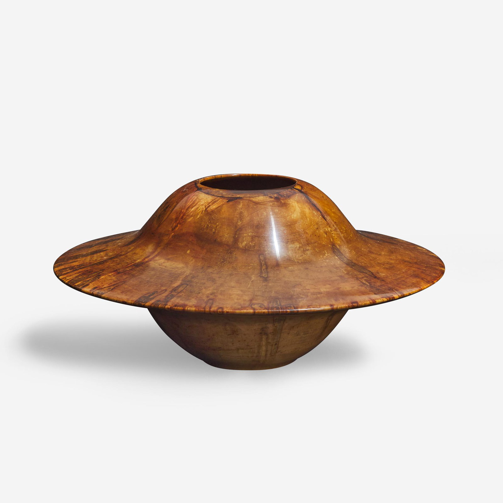 Philip Moulthrop (American, b. 1947) Spalted Maple Saucer "Astro Bowl", USA, circa 1990s (1 of 3)