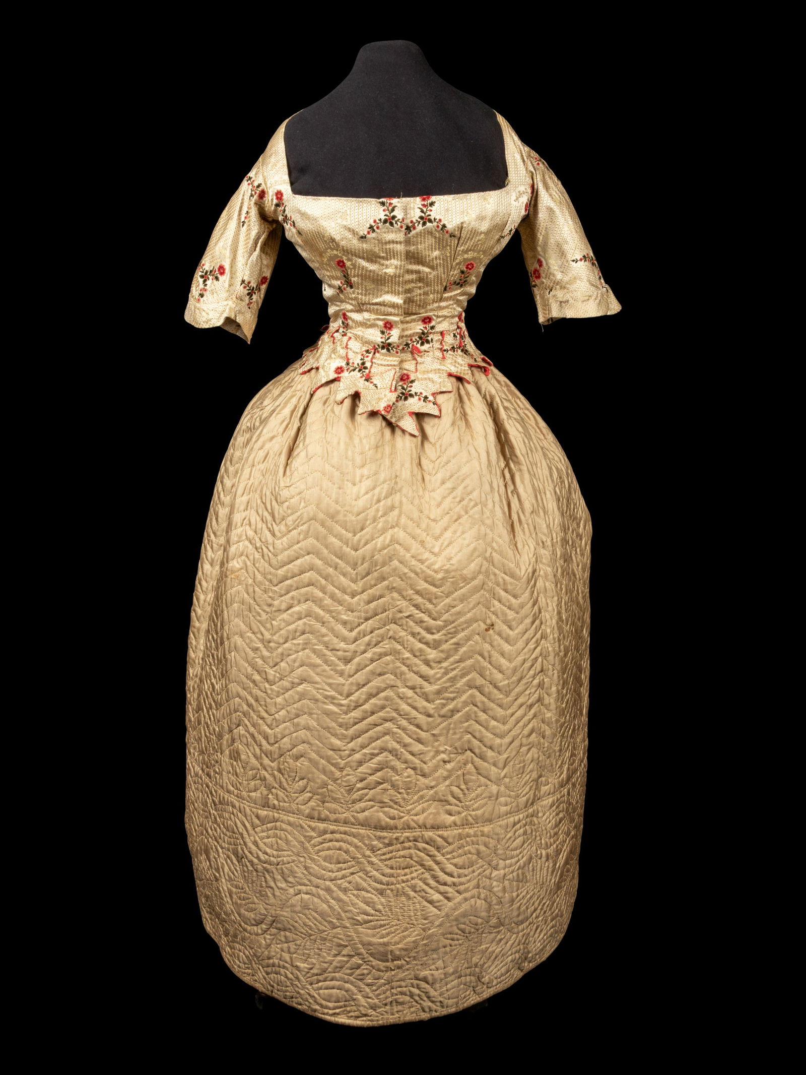 Two Mid-Victorian Items: Bodice and Quilted Petticoat, 1850-70s (1 of 7)