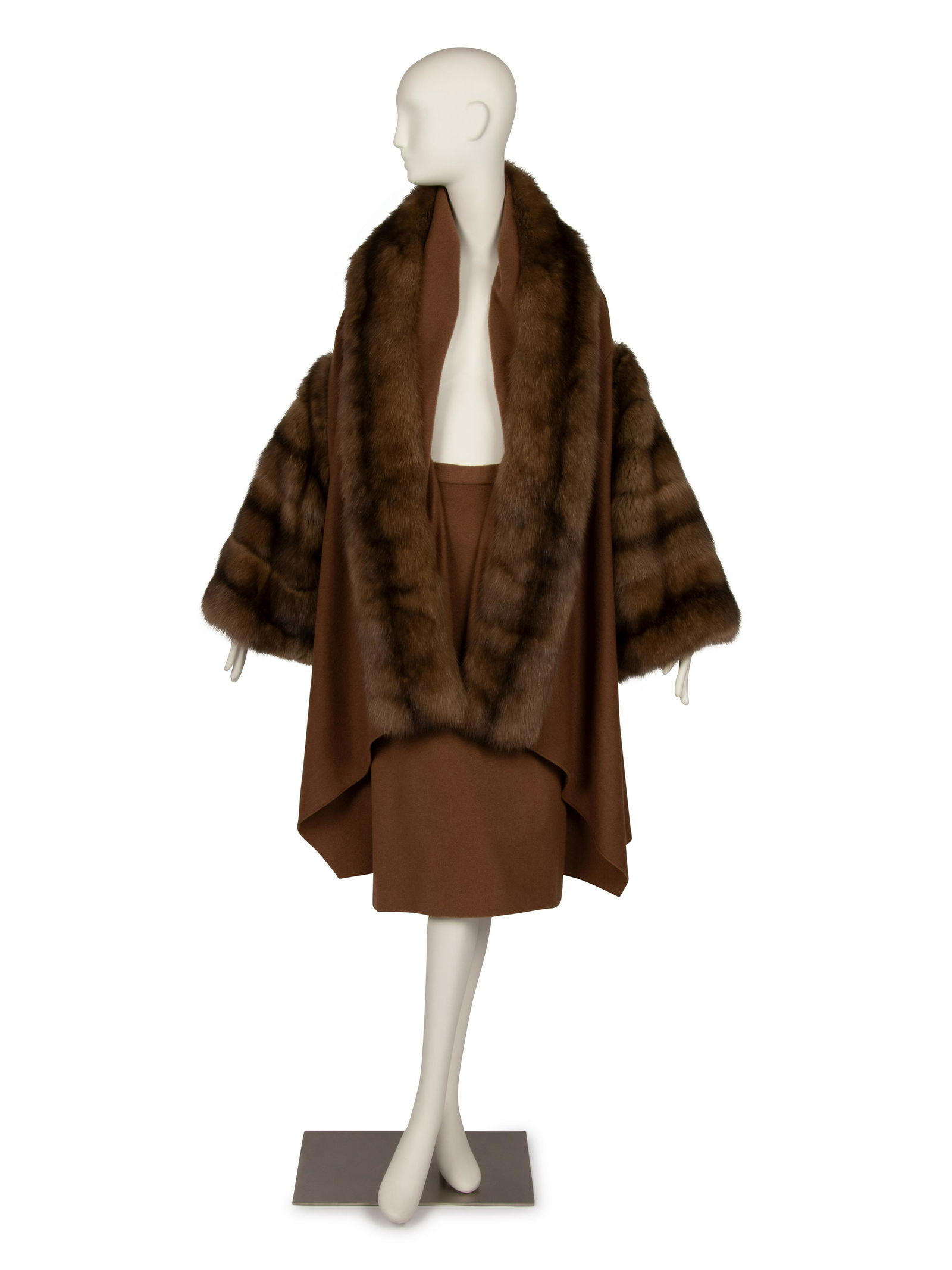 Christian Dior Haute Couture Sable and Cashmere Coat and Skirt, Autumn/Winter 1988-89 (1 of 5)