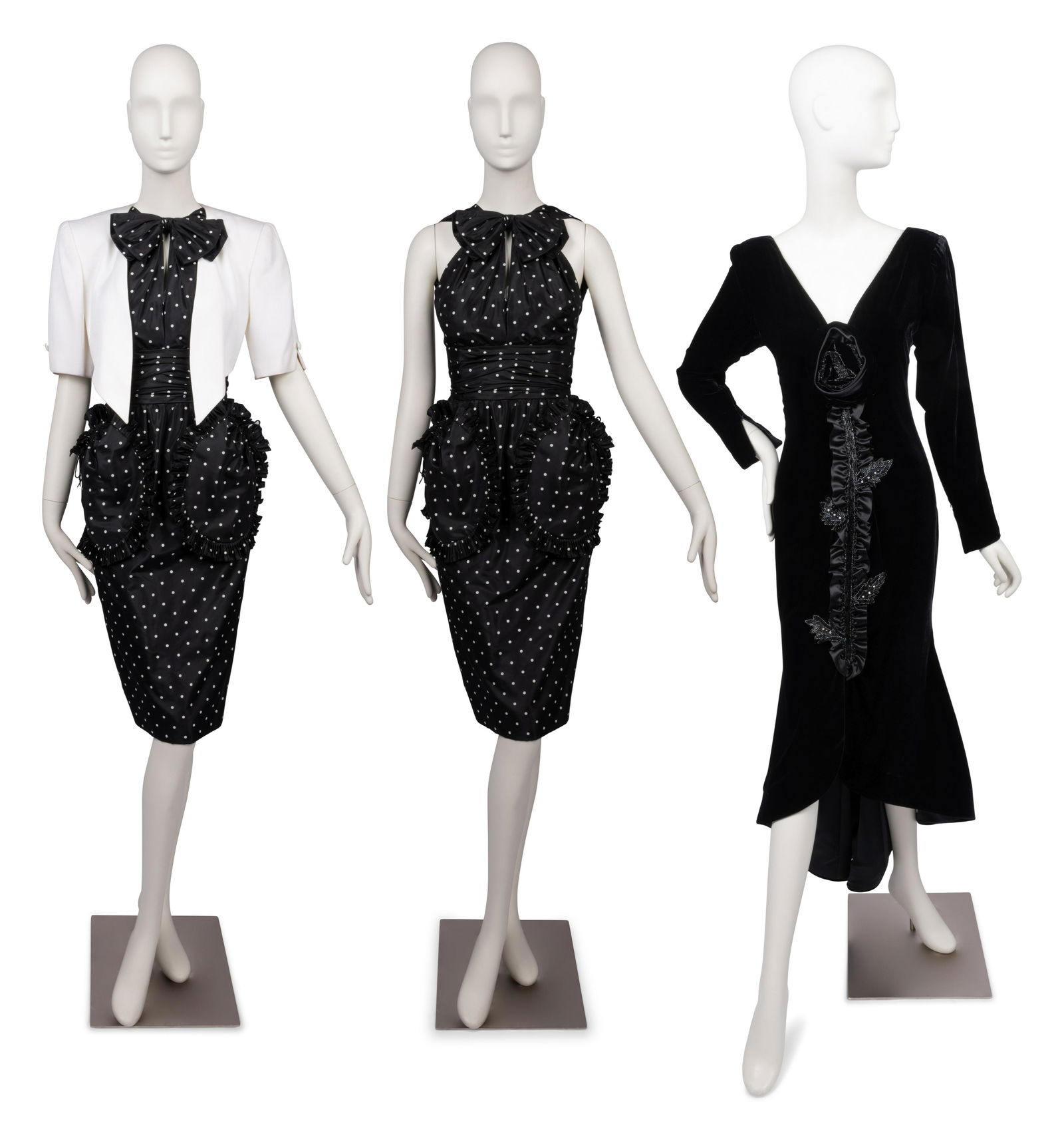 Two Nina Ricci Dresses, One With Jacket, 1980-90s (1 of 5)