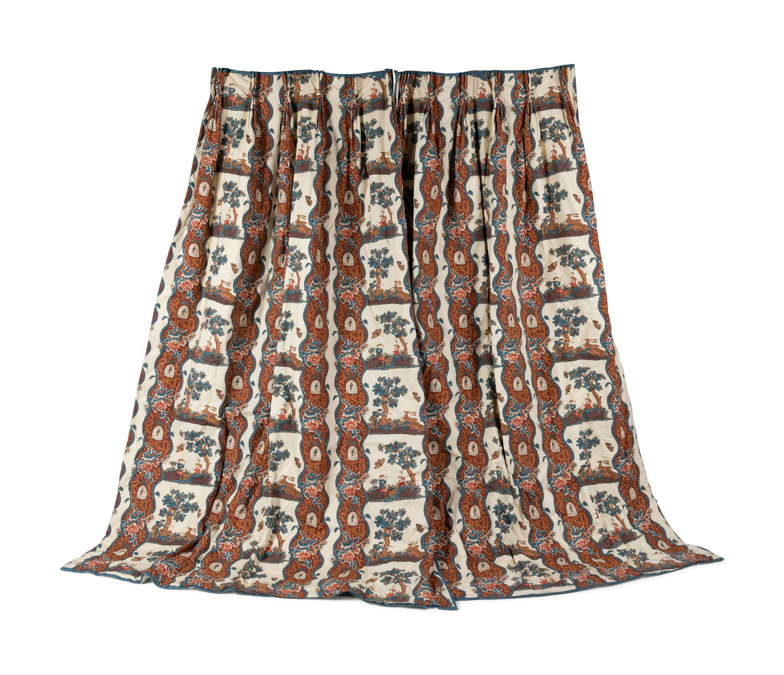 A Set of Four Chintz Drapery Panels (1 of 3)