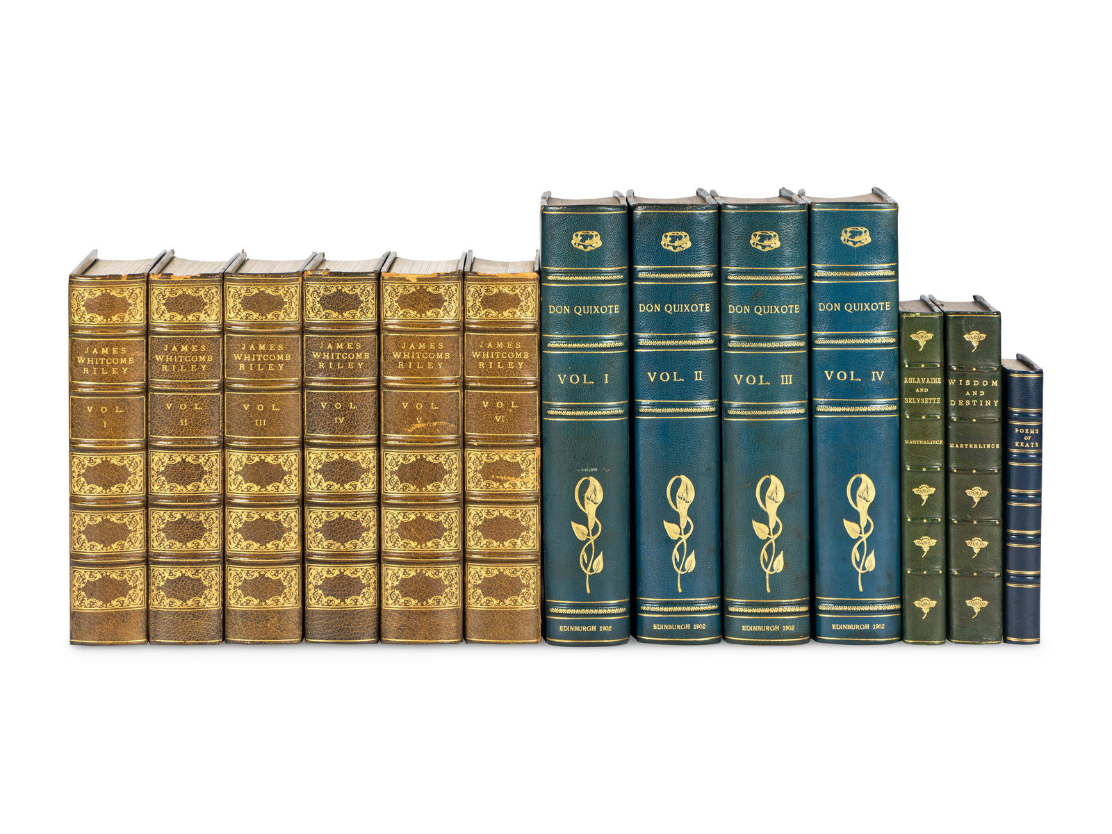 [BINDINGS]. A group of 31 works in 183 volumes., most in fine full, half, or quarter leather (1 of 1)