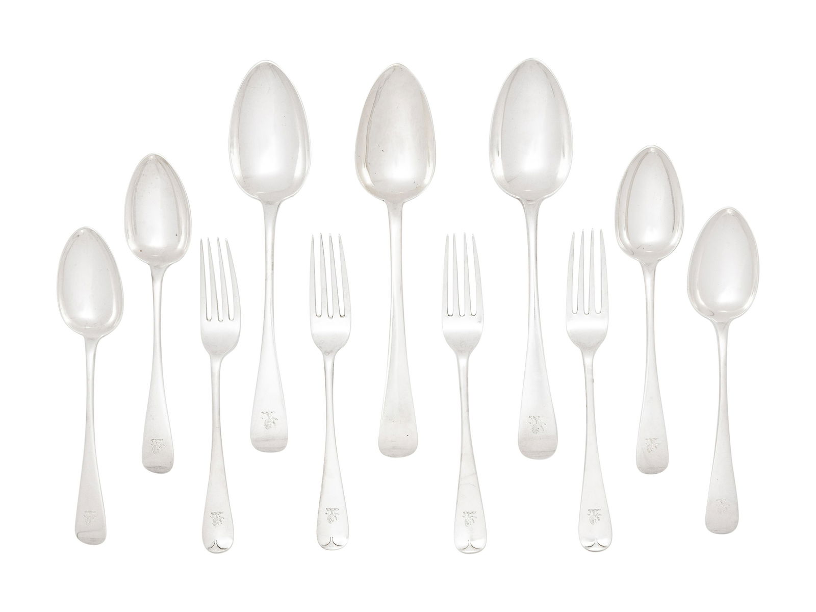 A Collection of Irish Silver Flatware Articles (1 of 4)