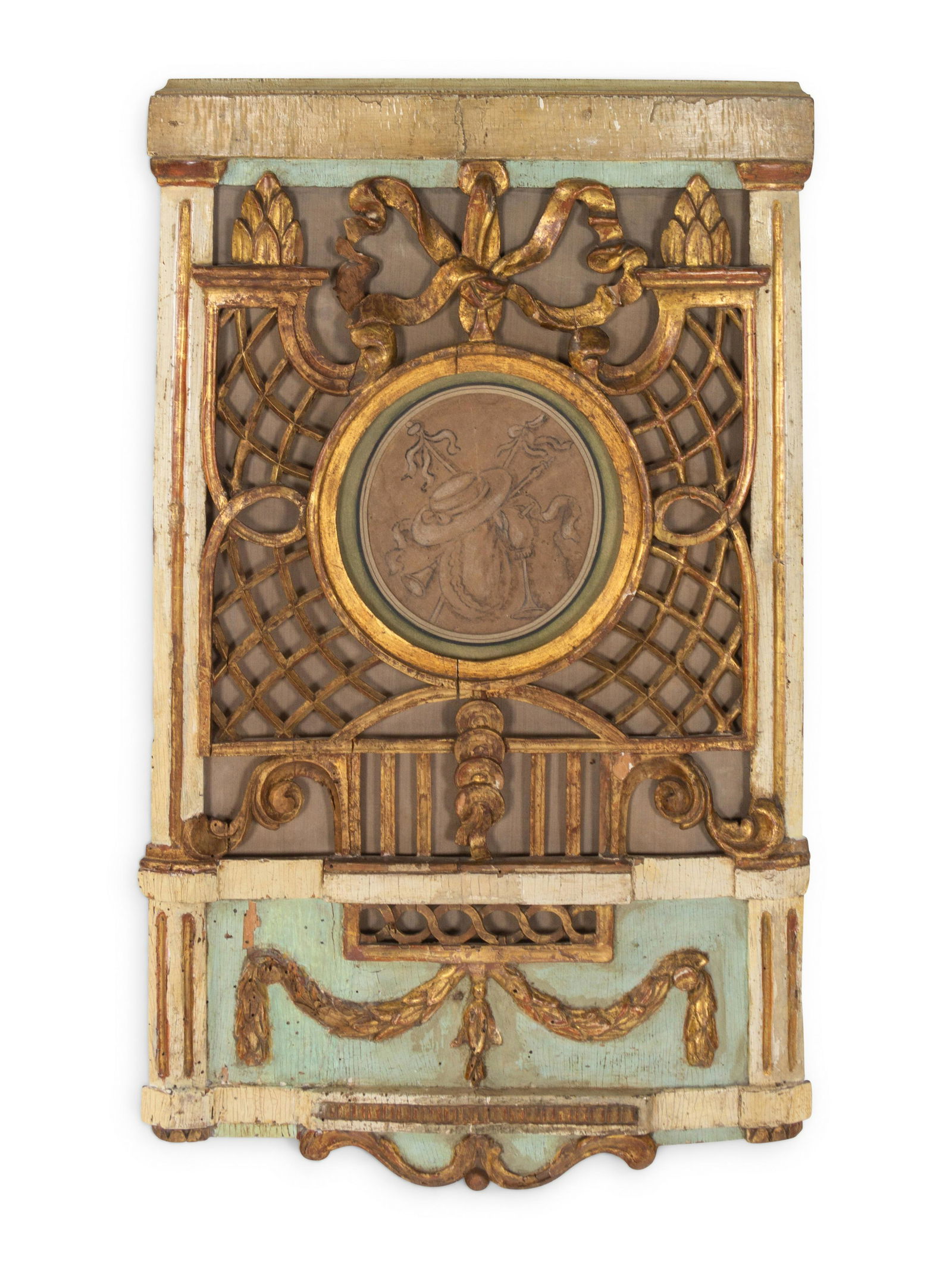 A Louis XVI Provincial Painted Panel (1 of 2)