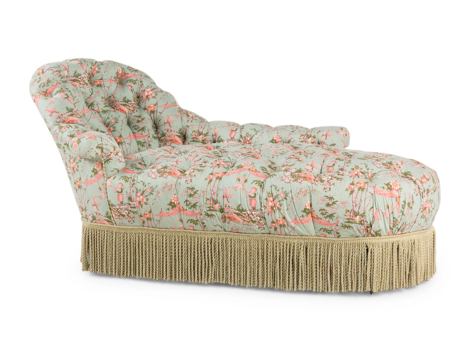 A Napoleon III Button-Tufted Chaise Longue (1 of 5)