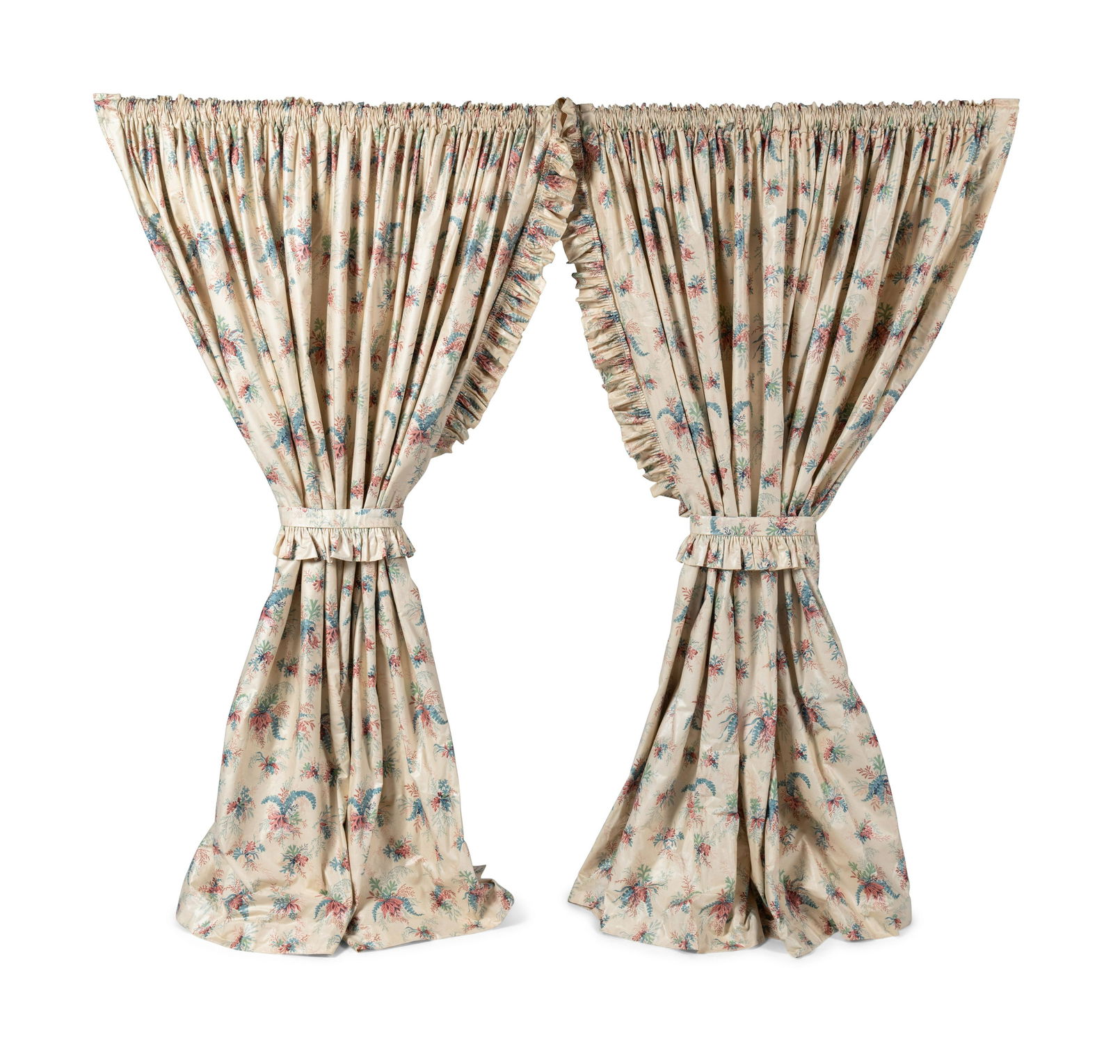 Two Pairs of Chintz Drapery Panels (1 of 4)