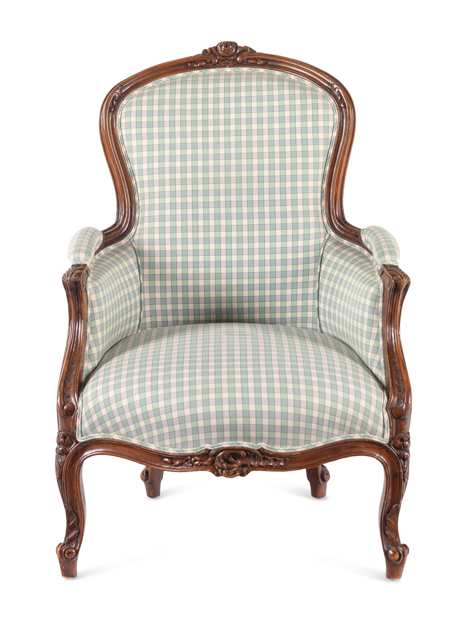 A Louis XV Style Walnut Bergère en Cabriolet (1 of 7)