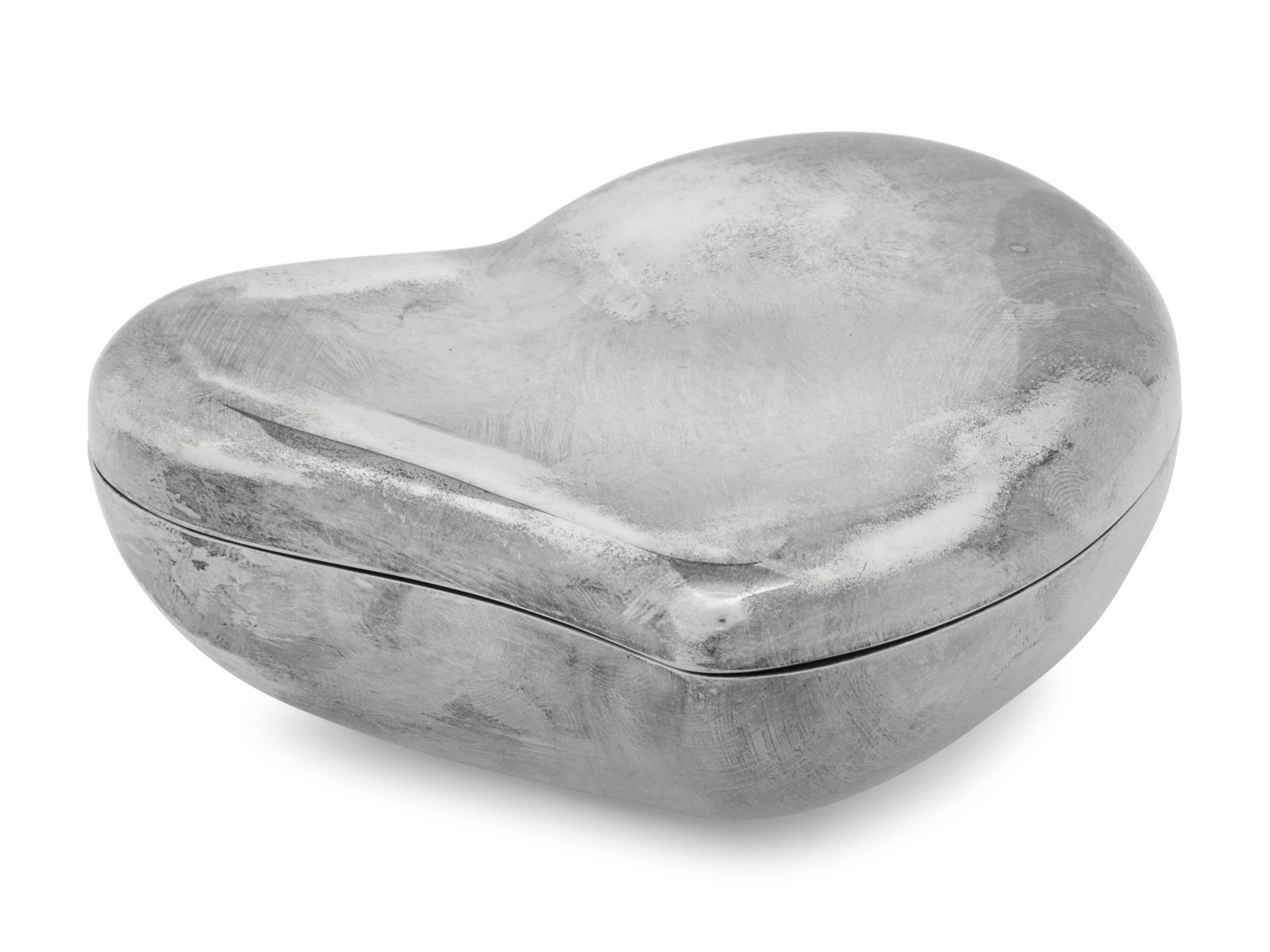 A Silver 'Heart' Box by Elsa Peretti for Tiffany and Co. (1 of 4)