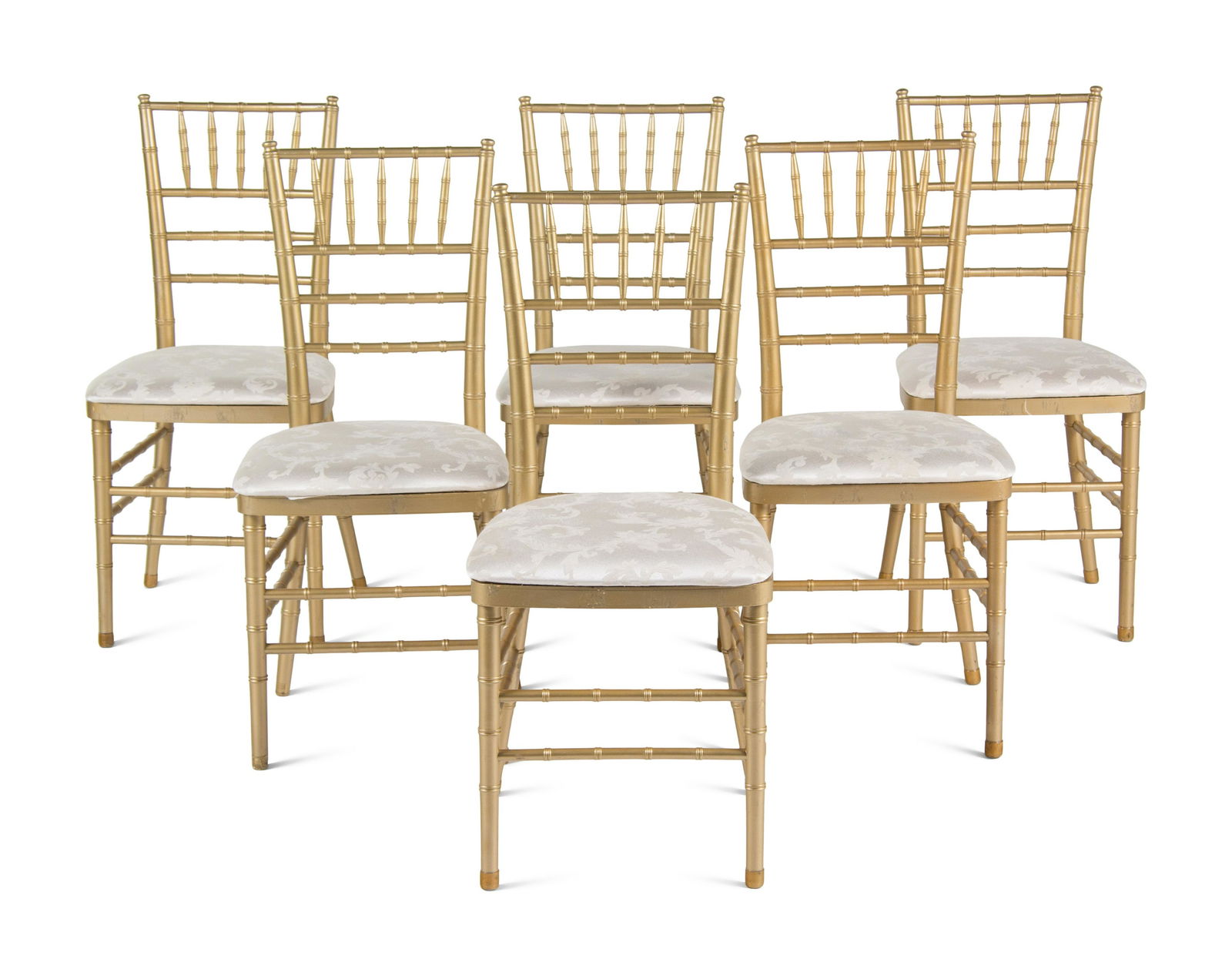 A Set of Thirteen Gold-Painted Ballroom Chairs (1 of 4)