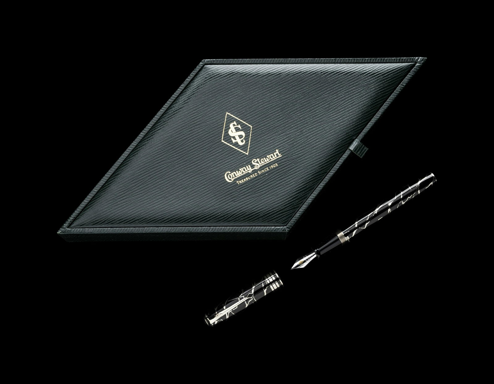 A Conway-Stewart Cracked Ice Limited Edition Fountain Pen (1 of 2)