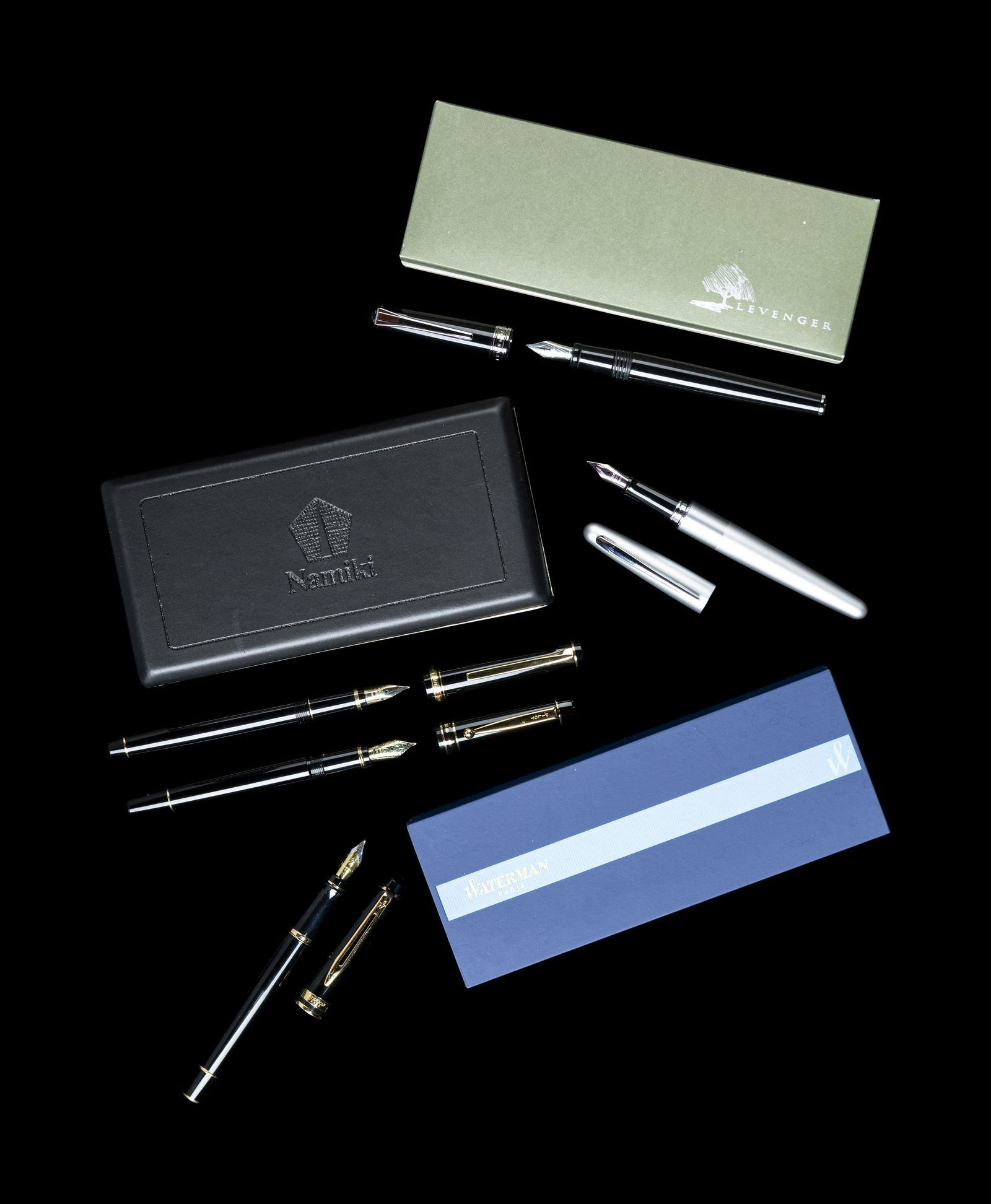 A Group of Five Fountain Pens (1 of 4)