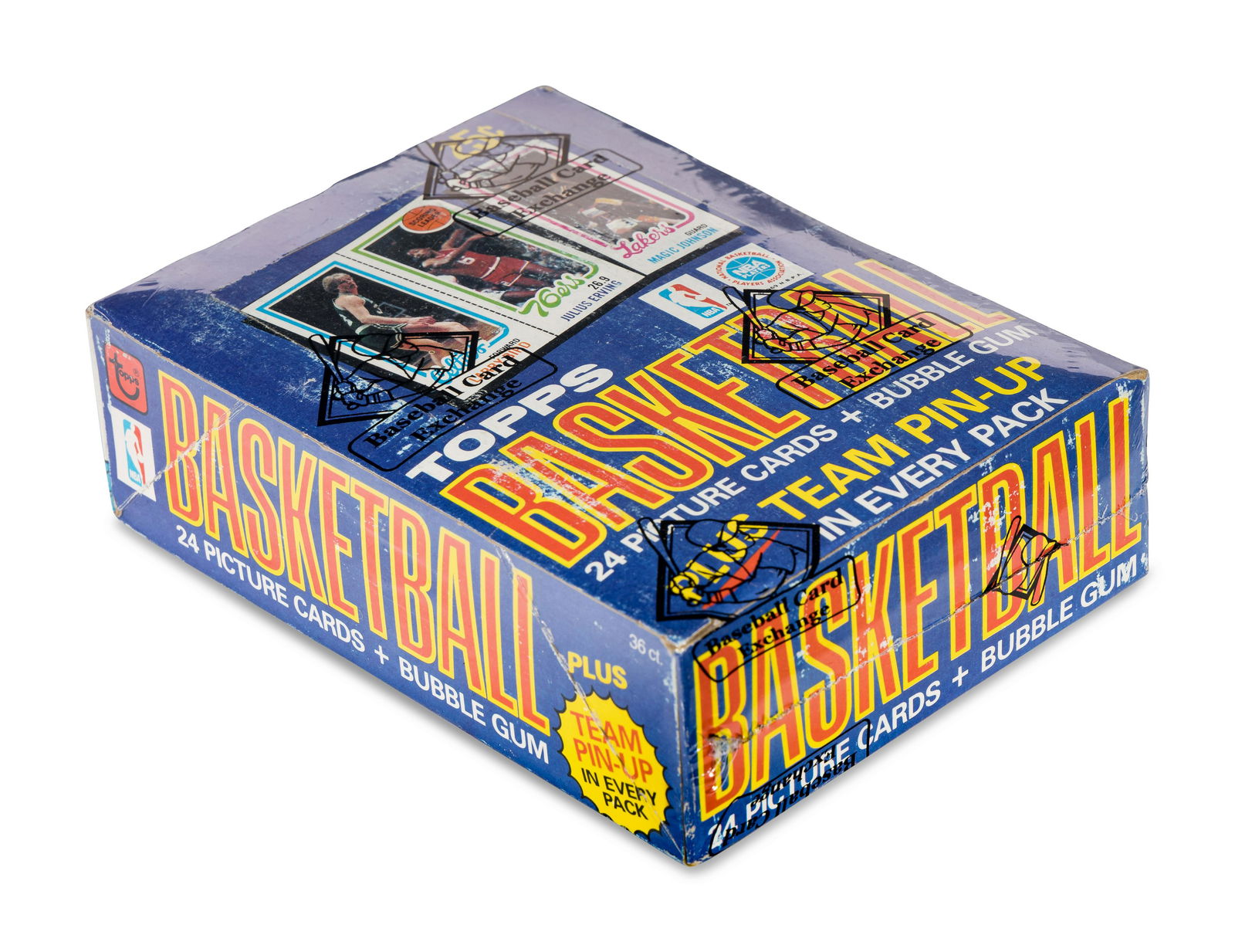 An Unopened Box of 1980 Topps Basketball Cards (36 Packs) BBCE Authenticated (Possible Magic (1 of 5)
