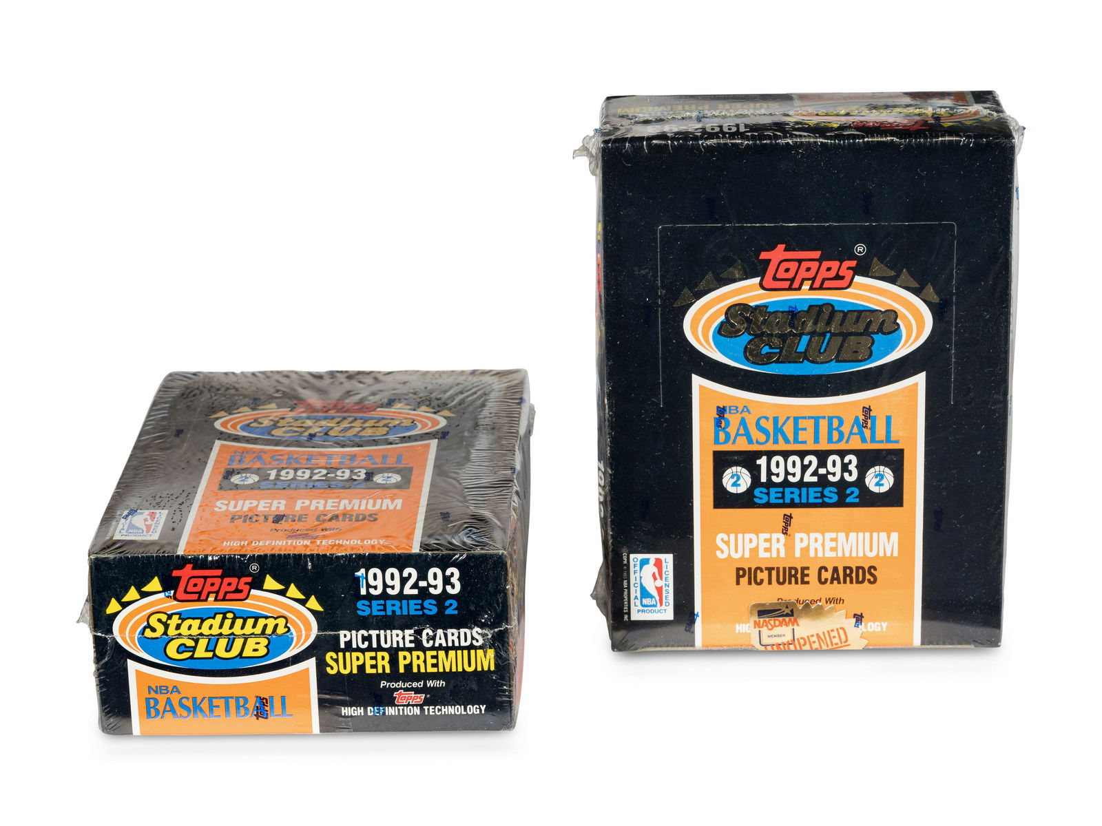 A Group of Two Sealed Boxes of 1992-93 Topps Stadium Club Series Two Basketball Cards (Possible (1 of 7)