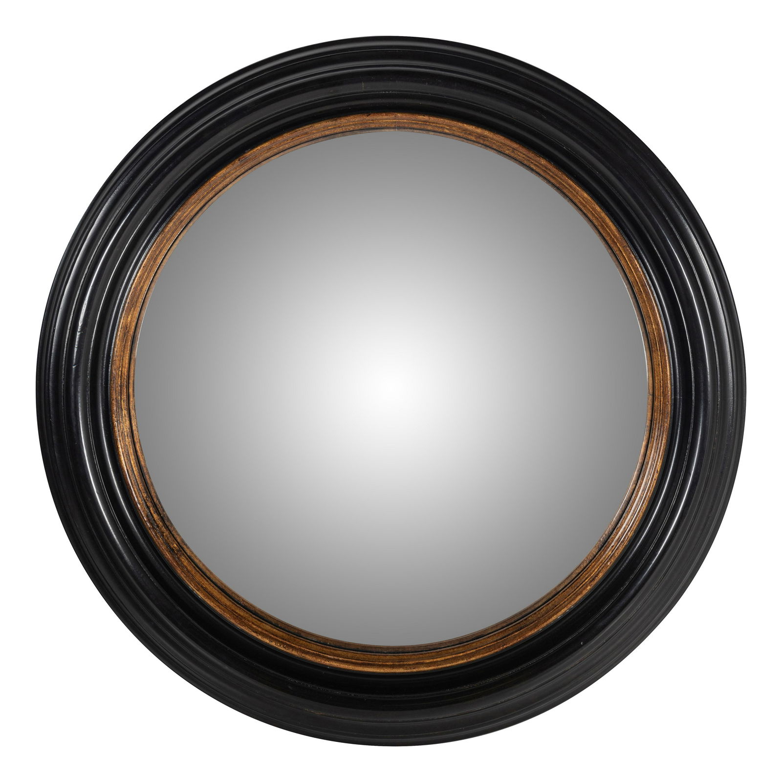 A Regency Style Ebonized and Parcel-Gilt Mirror (1 of 2)