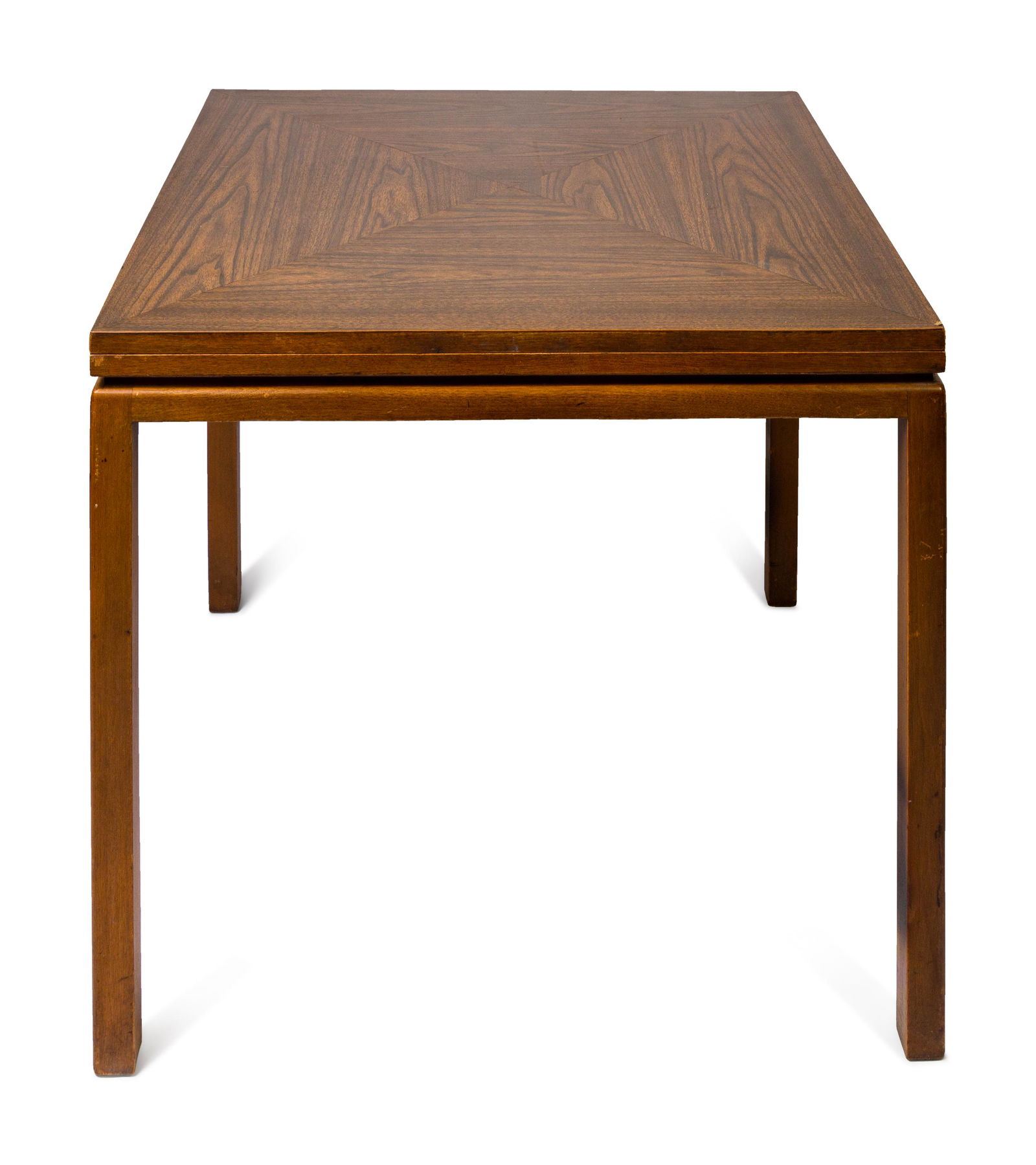 A Walnut and Laminate Flip-Top Game Table by Edward J. Wormley for Dunbar (1 of 2)