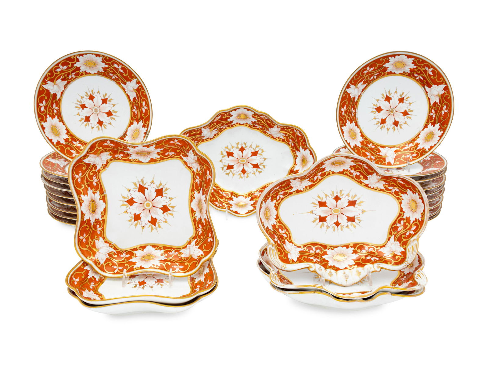 A Chamberlain Worcester Porcelain Dessert Service (1 of 4)