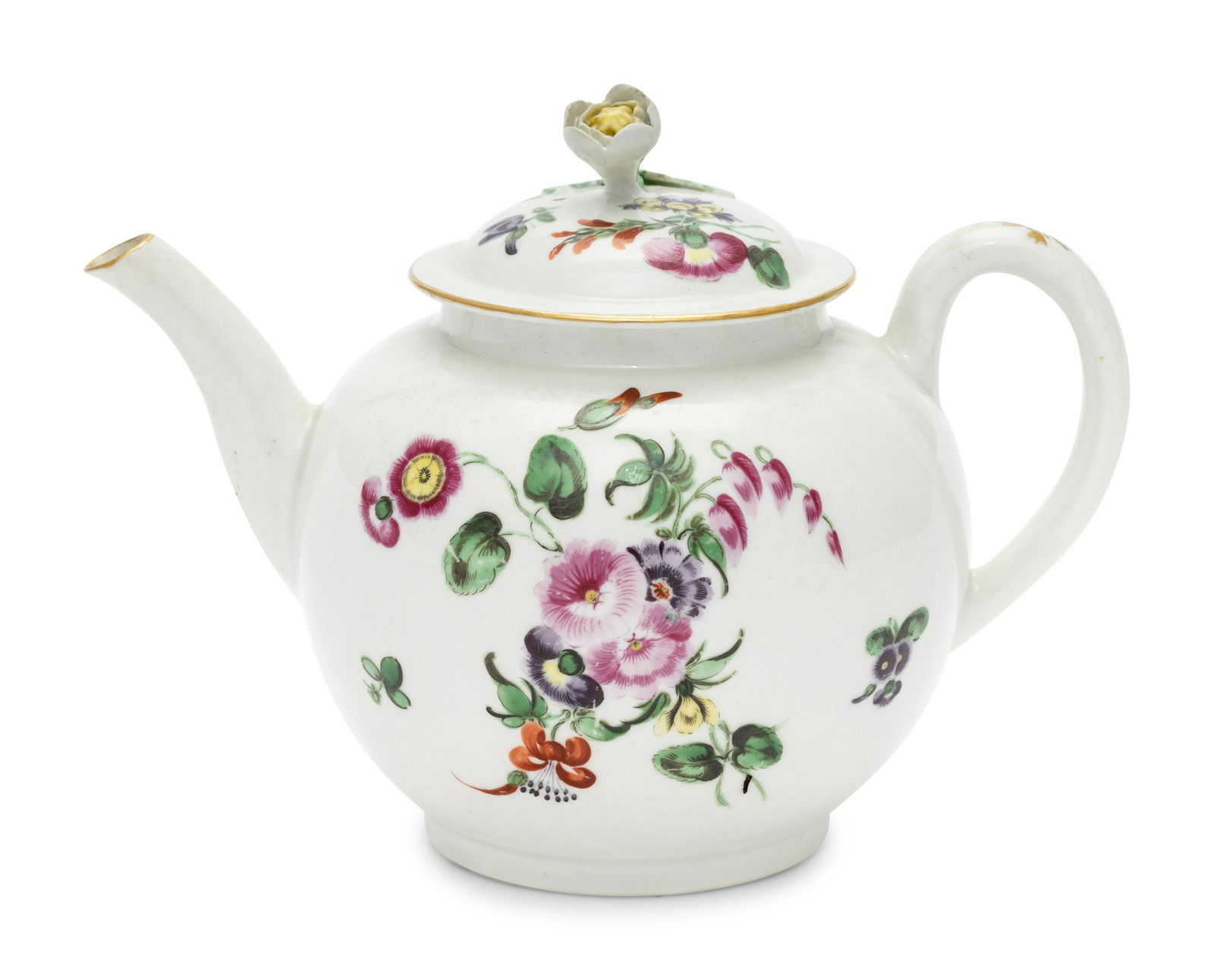 A Worcester Porcelain Teapot (1 of 4)