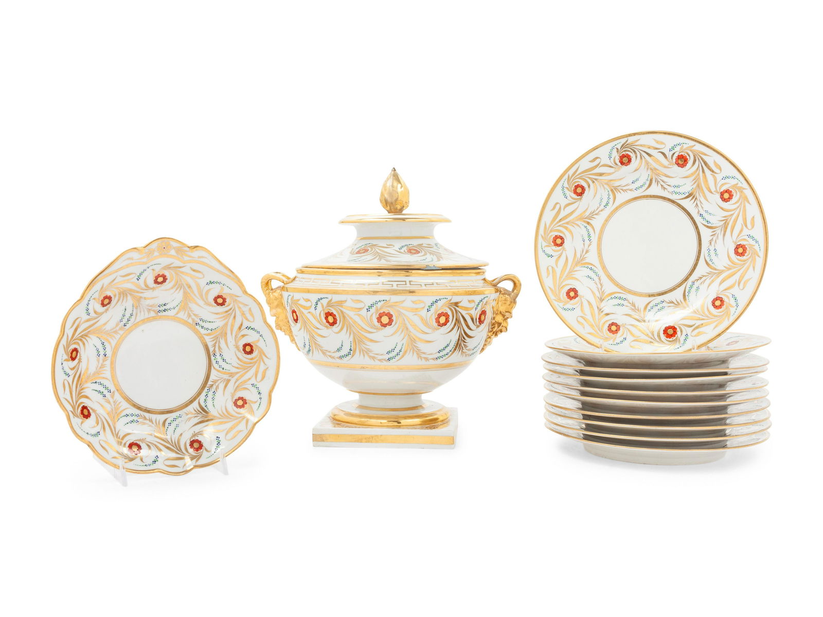 A Group of Barr, Flight and Barr Worcester Porcelain Dessert Service Articles (1 of 7)