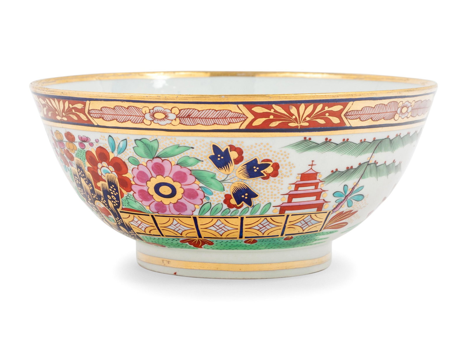 A Flight and Barr Worcester Porcelain Bowl: A Flight and Barr Worcester Porcelain Bowl Circa 1800 Height 3 x diameter 6 3/4 inches. This lot is located in Chicago. Property from the Pamela K. Hull Trust, Chicago, Illinois