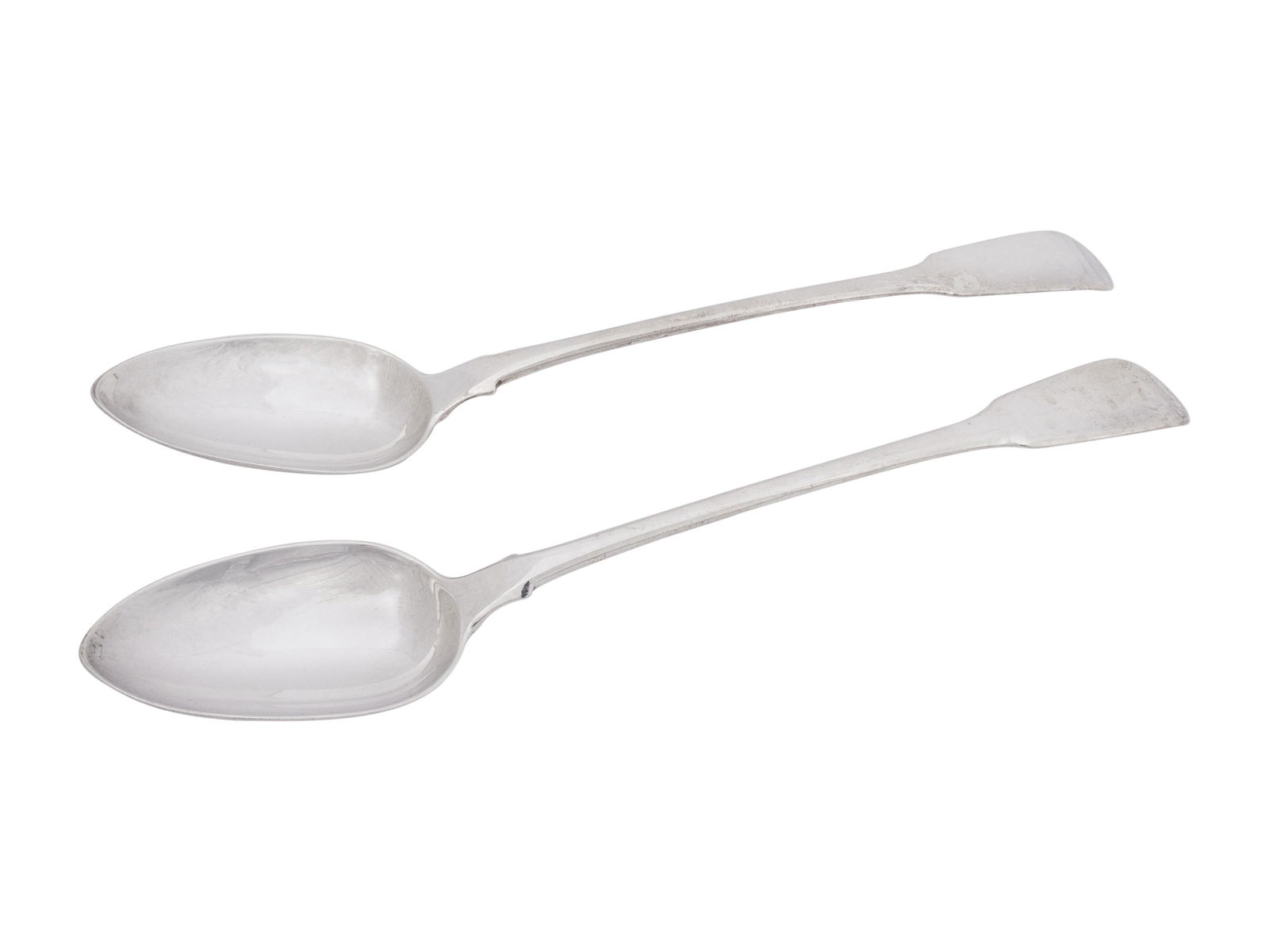 A Pair of George III Silver Serving Spoons (1 of 4)