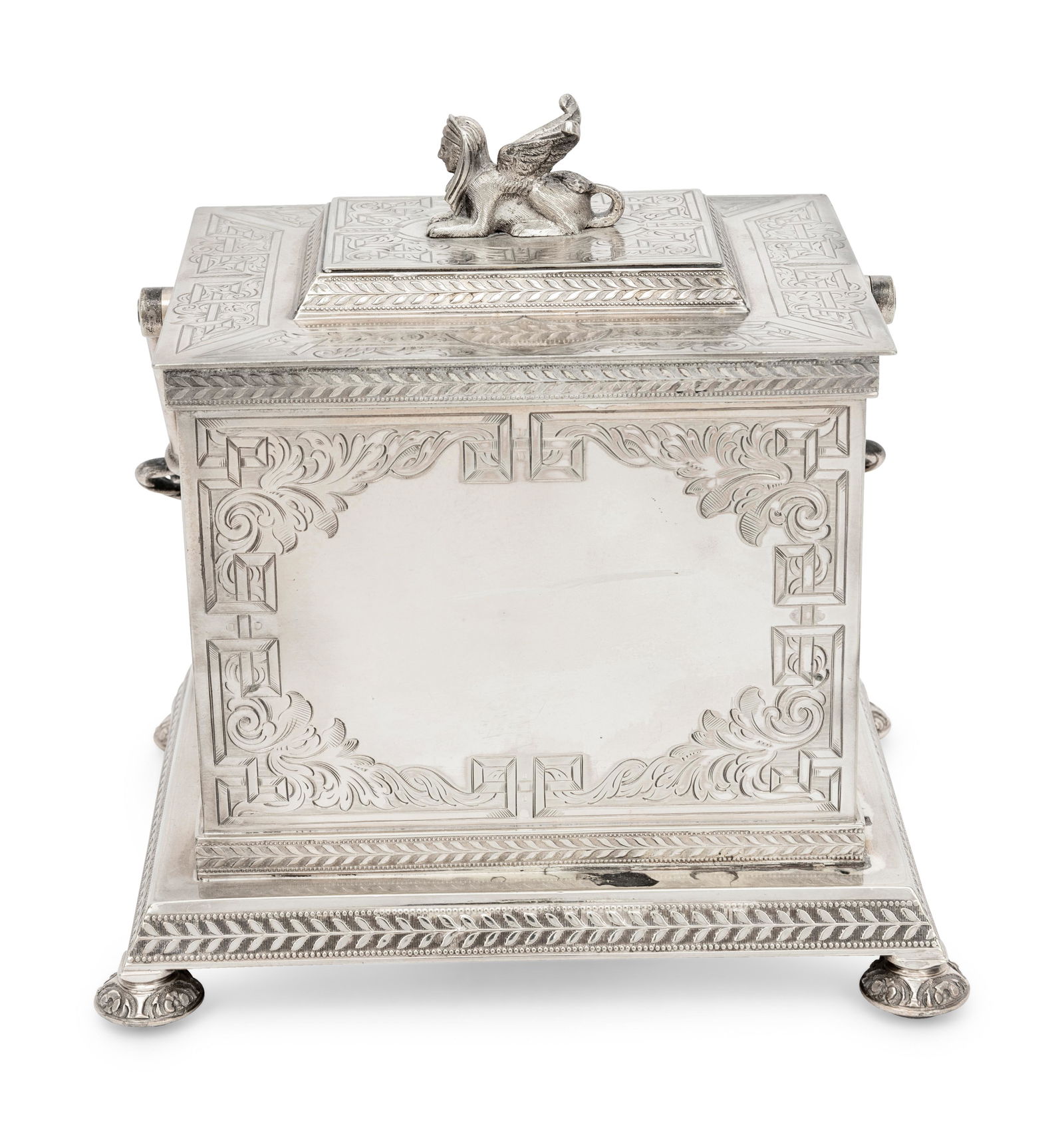 A Victorian Silver-Plate Biscuit Box (1 of 4)