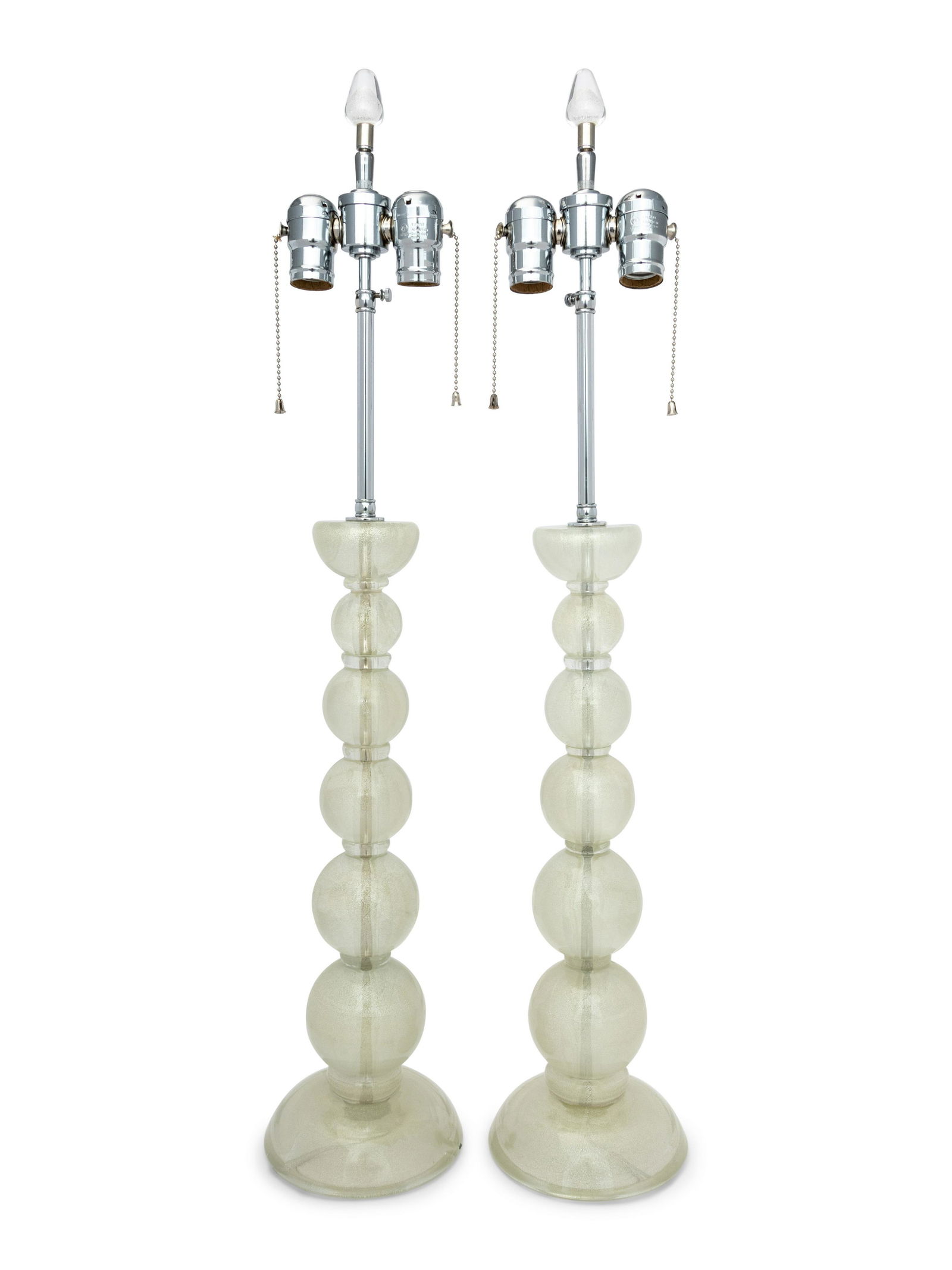 A Pair of Murano Style Glass Lamps (1 of 3)