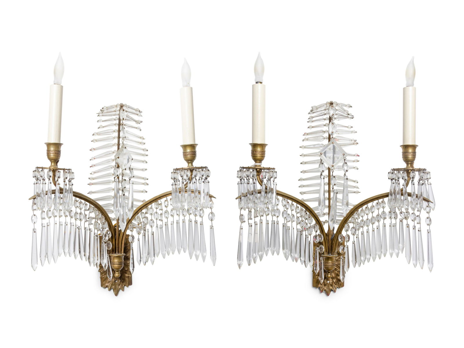 A Pair of Crystal Sconces (1 of 4)