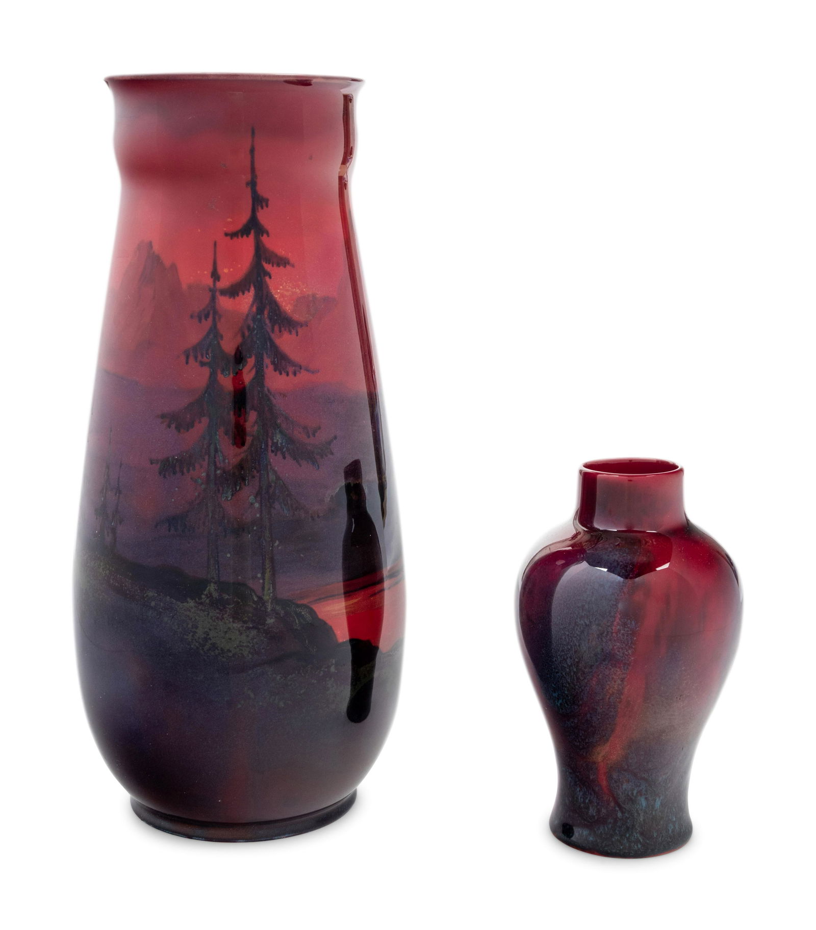 Two Royal Doulton Flambé Glazed Sung Ware Vases (1 of 6)