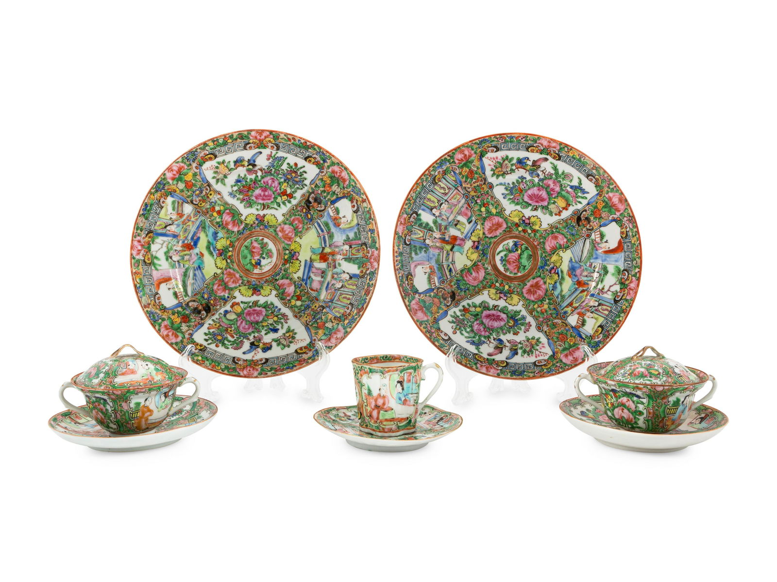 A Chinese Rose Medallion Tea Service (1 of 5)
