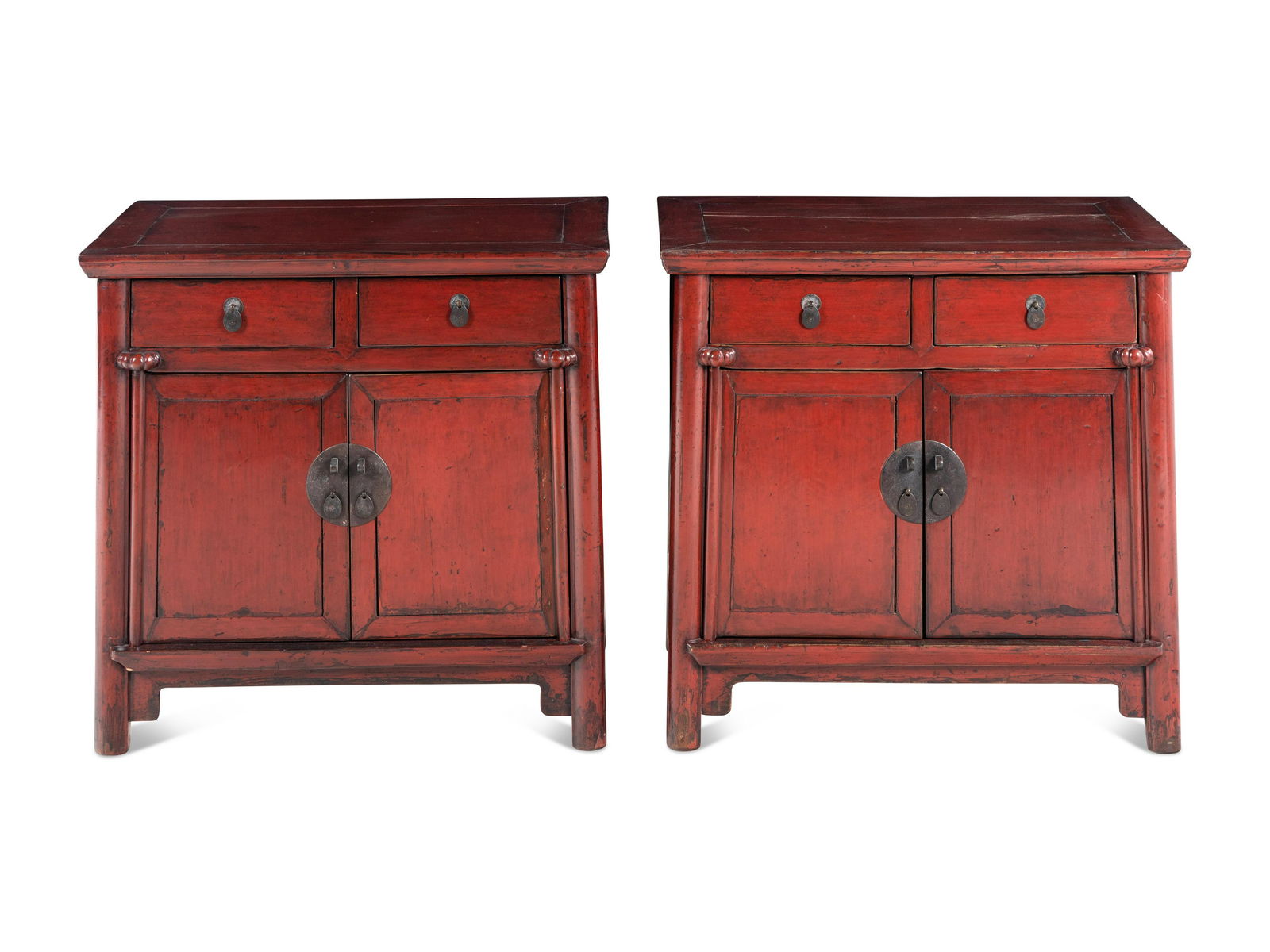 A Pair of Chinese Painted Cabinets (1 of 3)