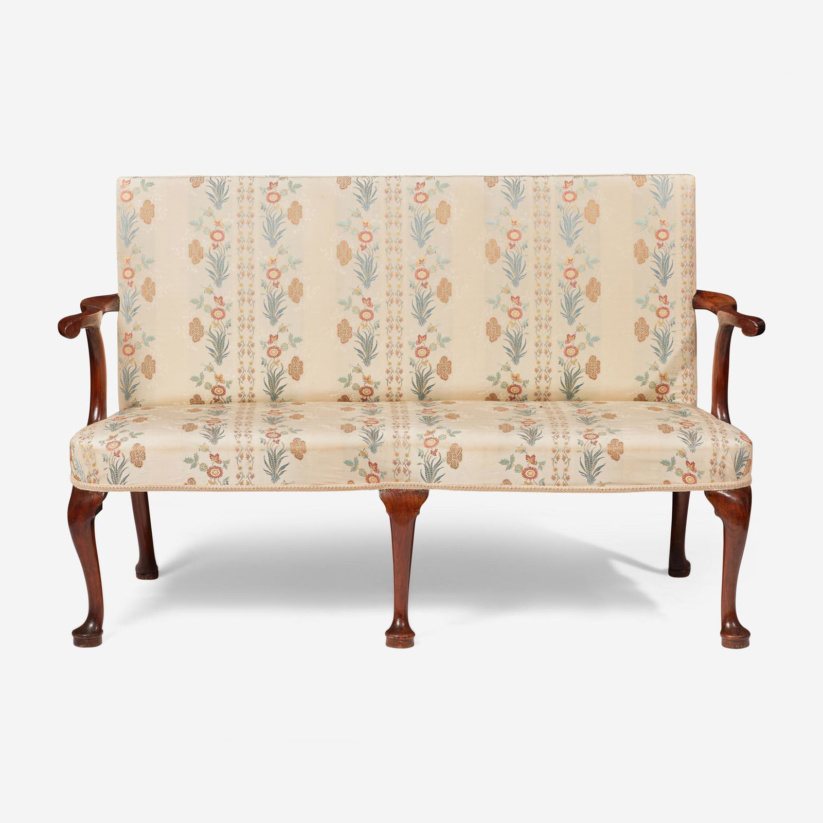 A George I carved walnut settee circa 1720 (1 of 3)