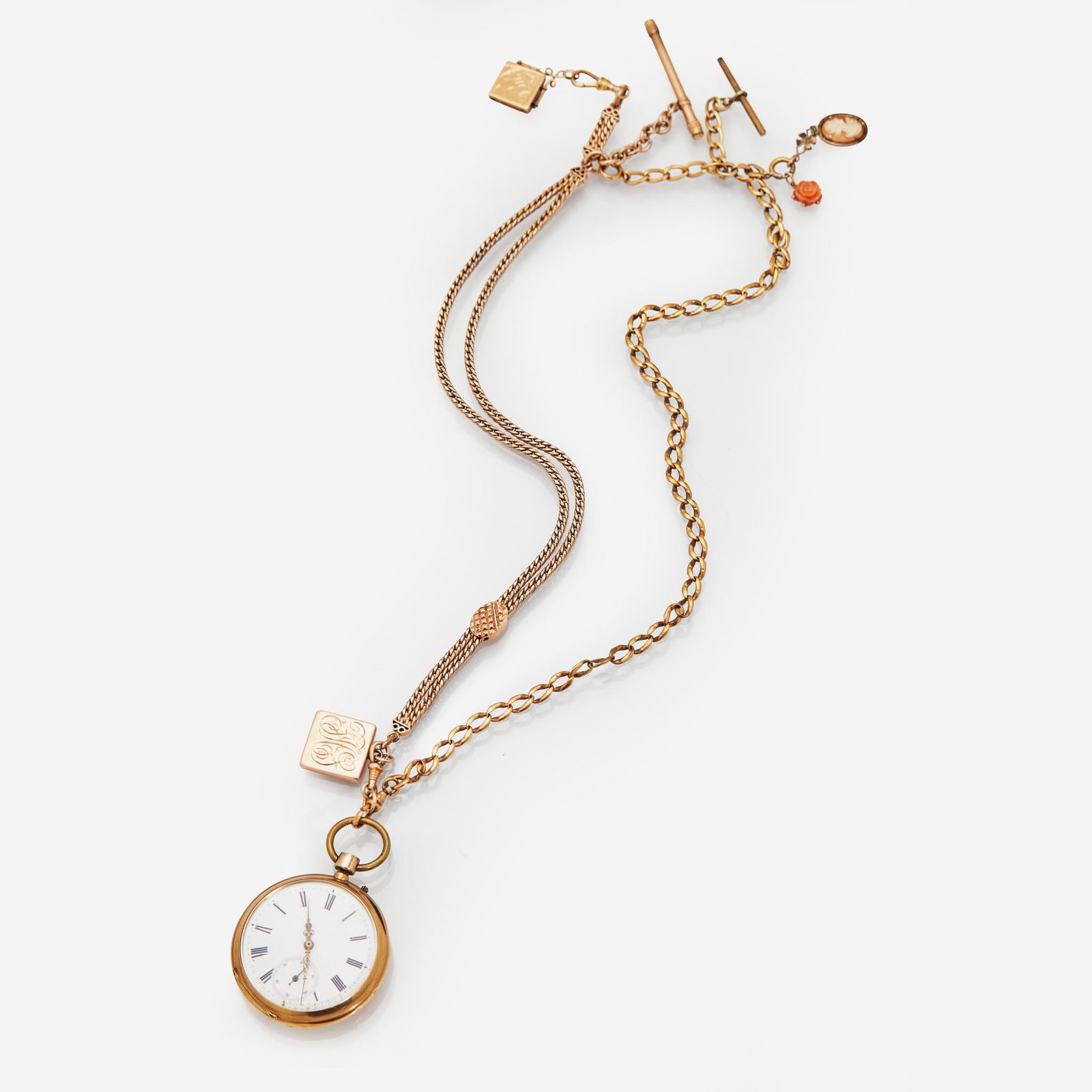 A 14K Yellow Gold Pocket Watch (1 of 4)