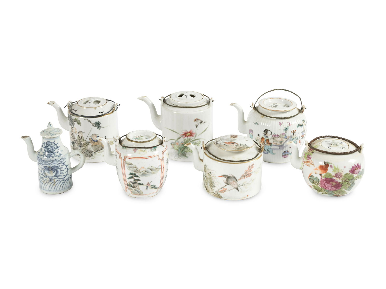 Seven Porcelain Teapots (1 of 4)