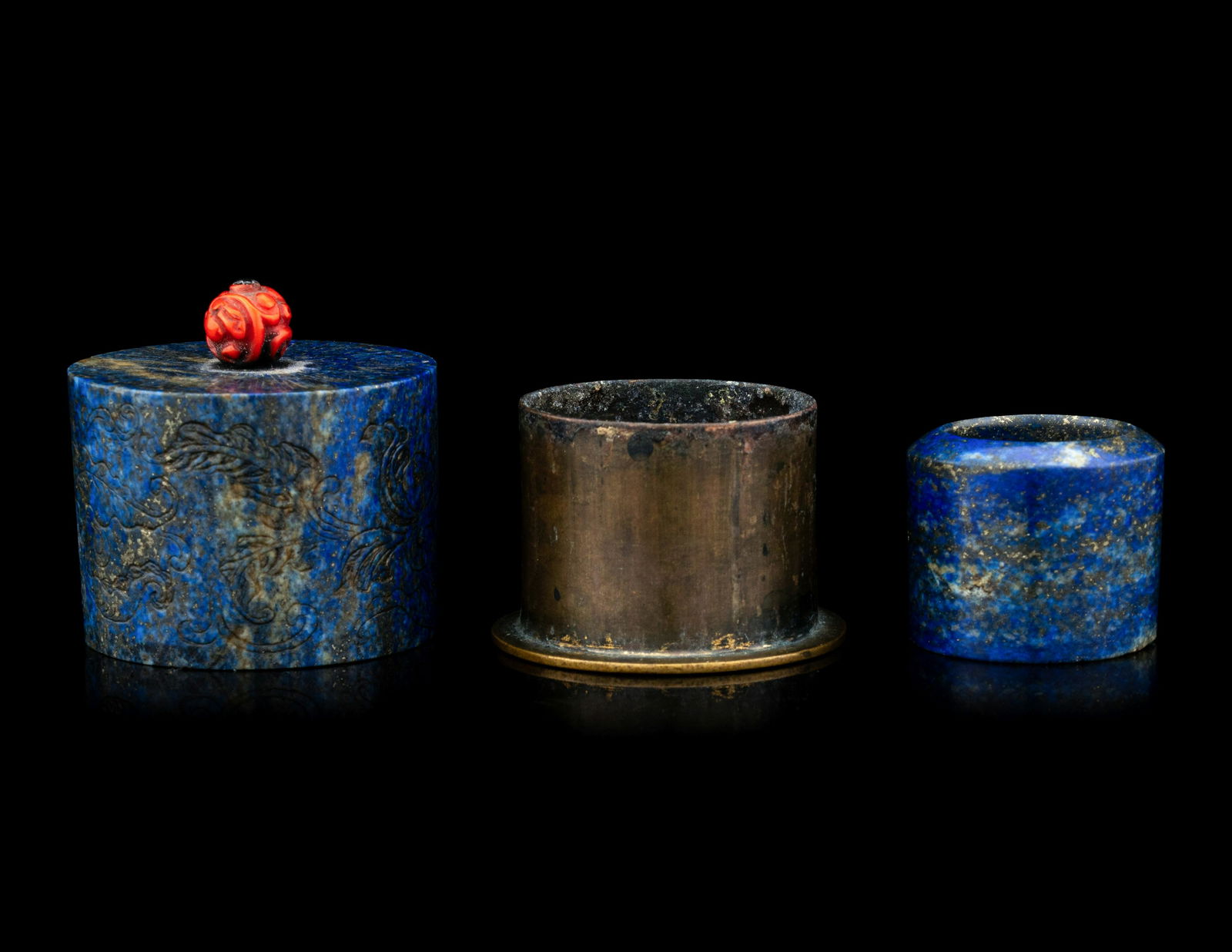 A Lapis Lazuli Archer's Ring and Case (1 of 4)