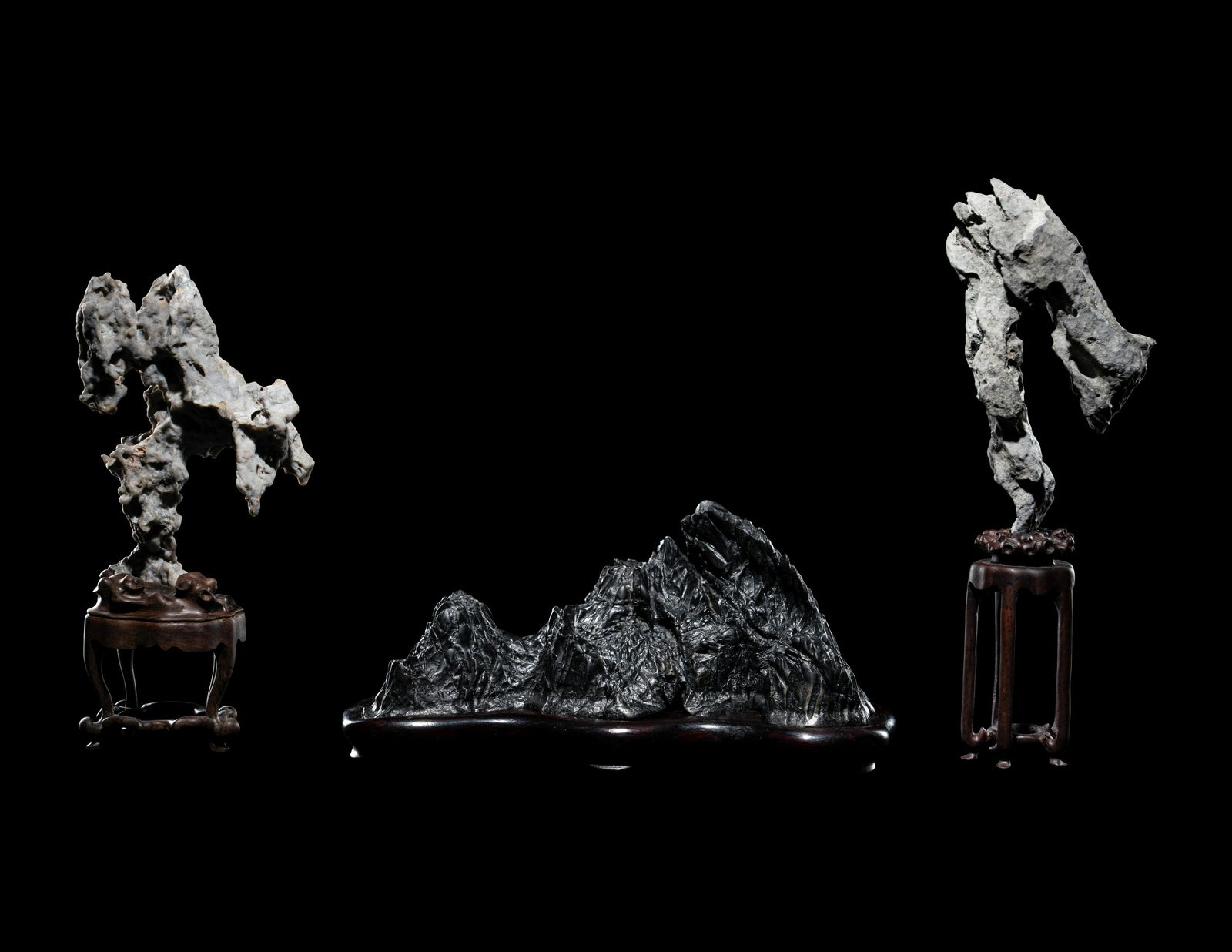 Three Small Scholar's Rocks (1 of 5)