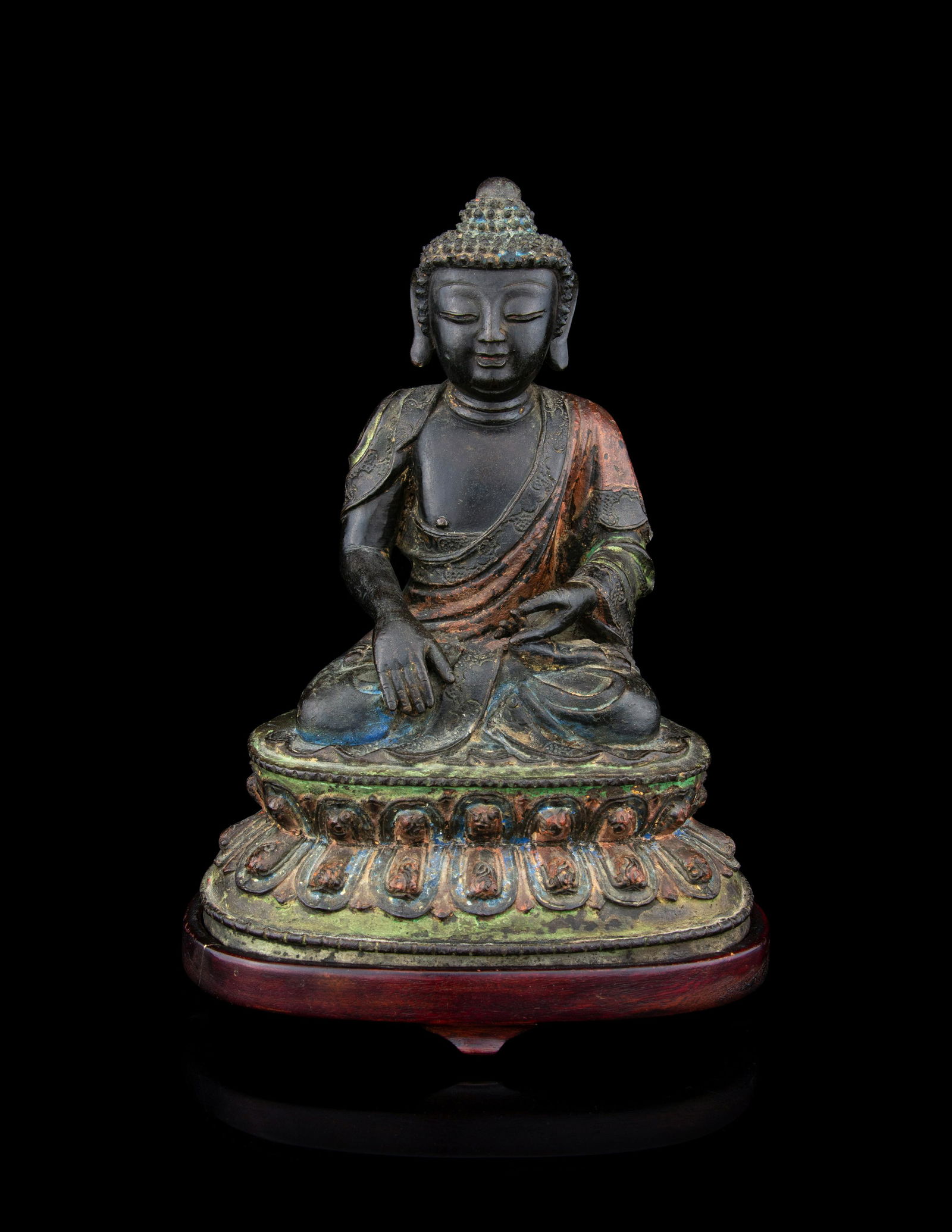 A Ming-Style Bronze Figure of Seated Buddha (1 of 5)