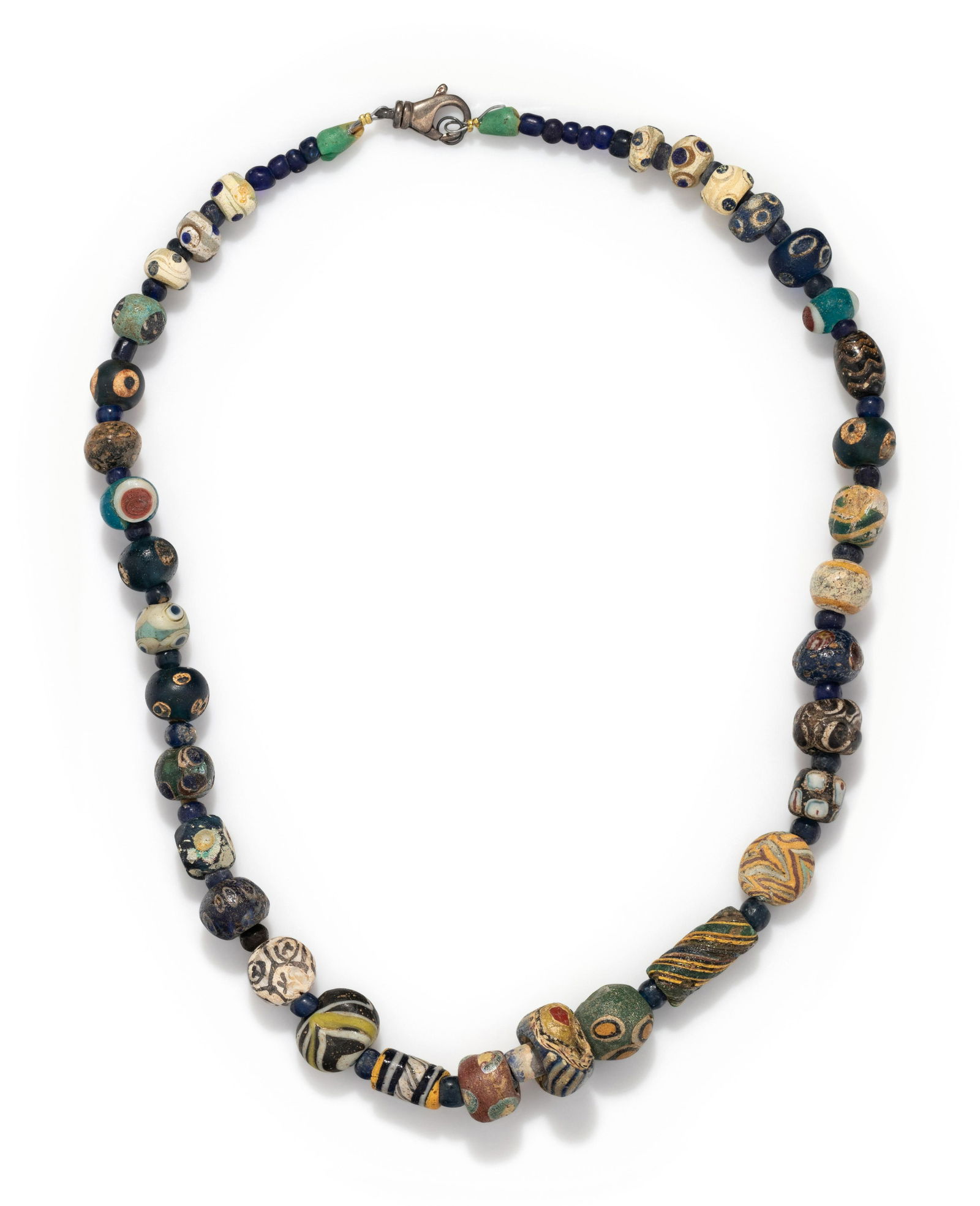 A Roman Mosaic Glass Bead Necklace (1 of 2)