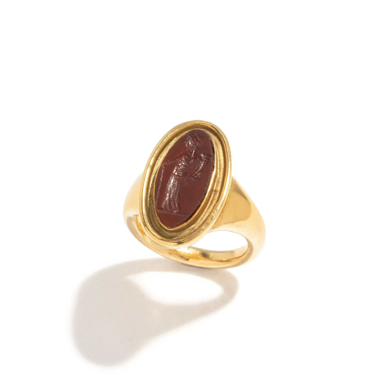 A Roman Carnelian Ring Stone with the Goddess Ceres (1 of 3)