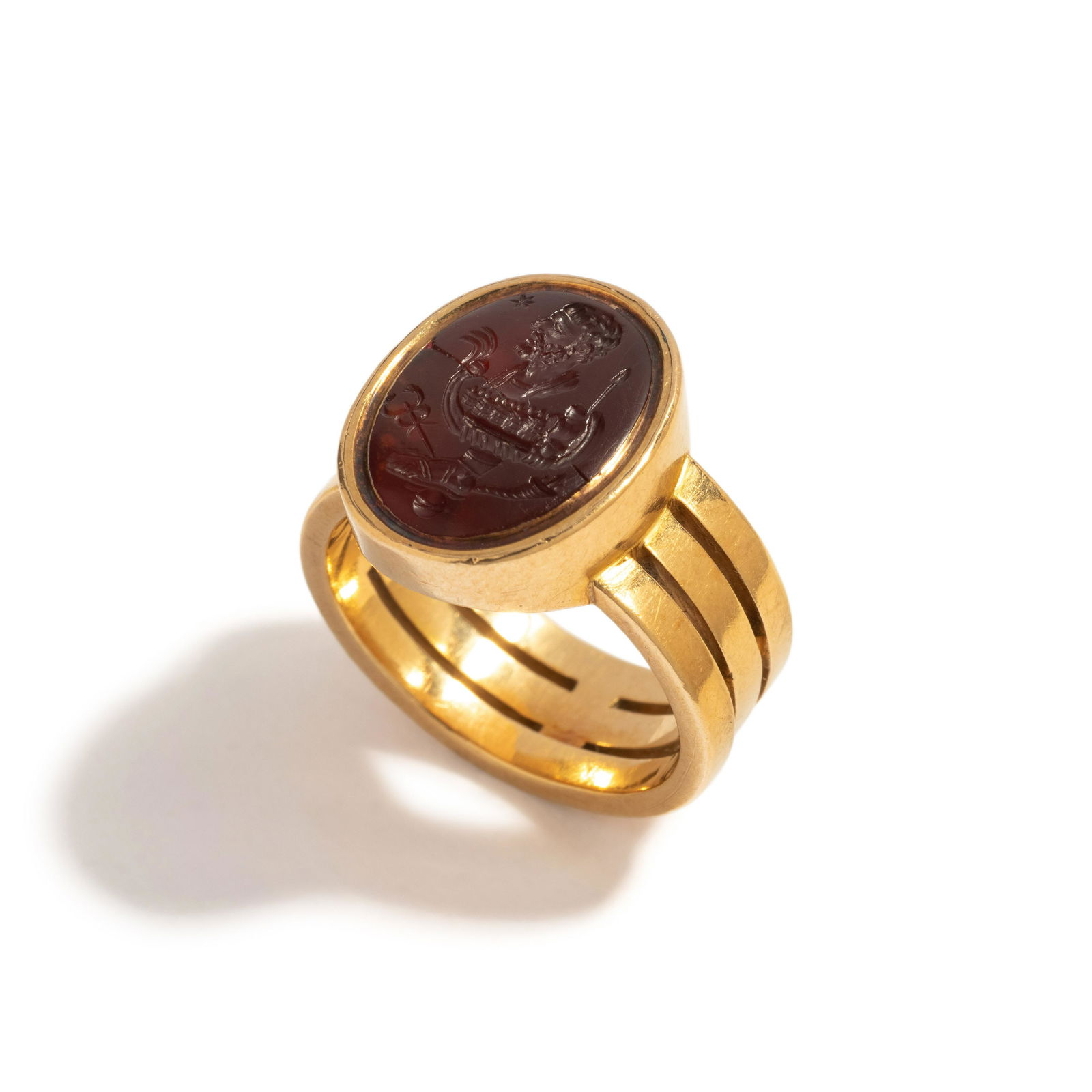 A Carnelian Ring Stone with an Allegorical Scene, After the Antique (1 of 4)