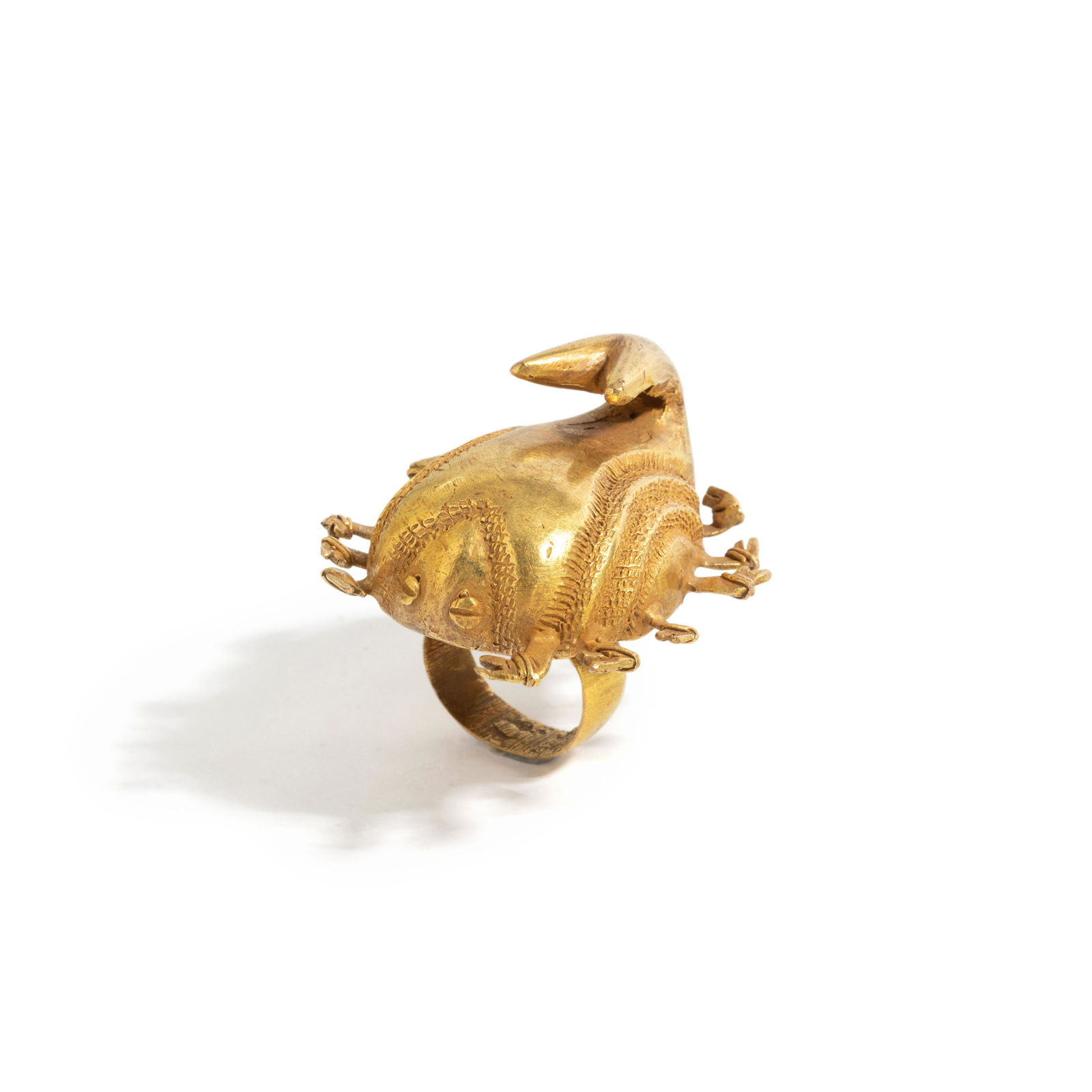 An Akan Gold Scorpion Ring (Mpetea) (1 of 2)