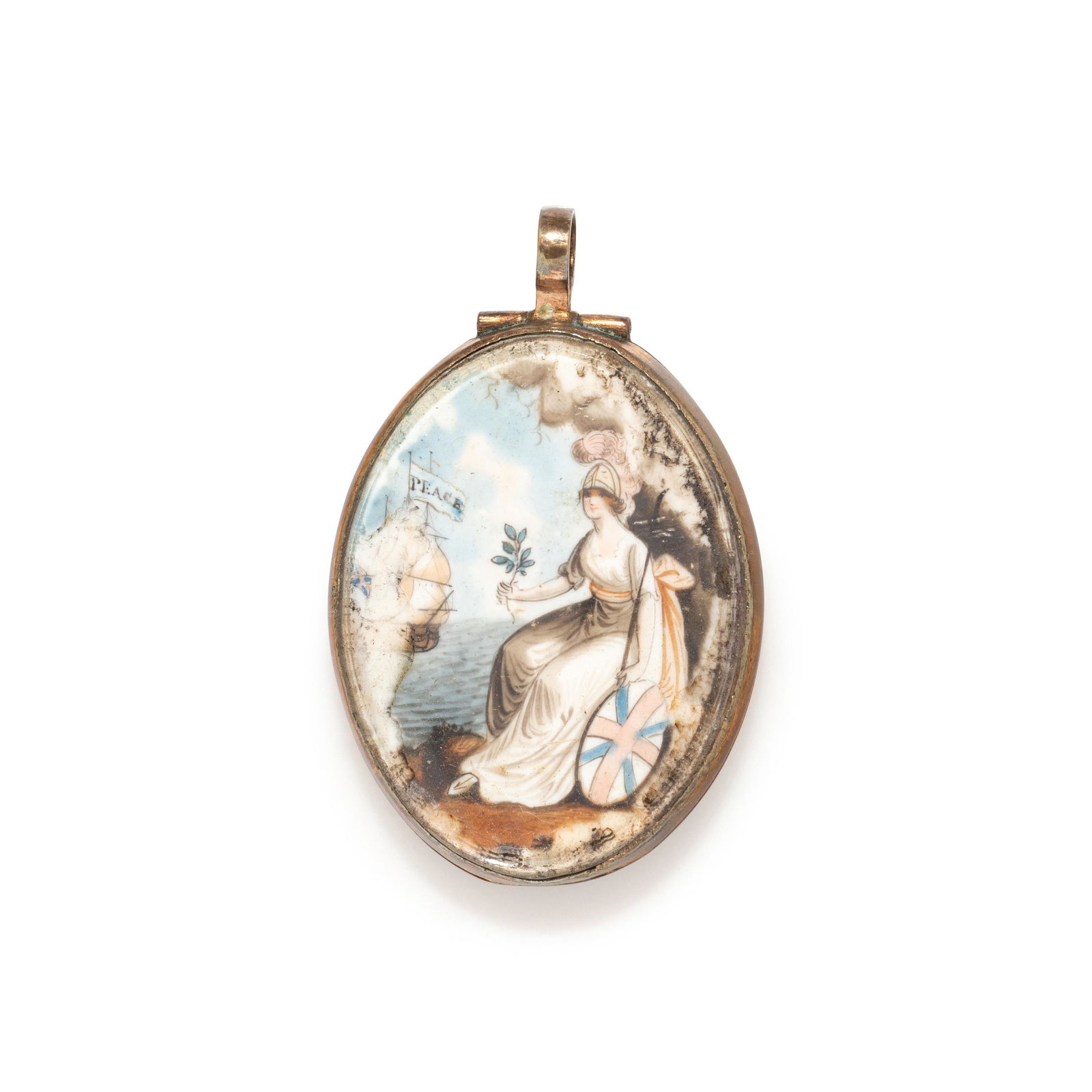 ANTIQUE, PORTRAIT MINIATURE PENDANT (1 of 2)