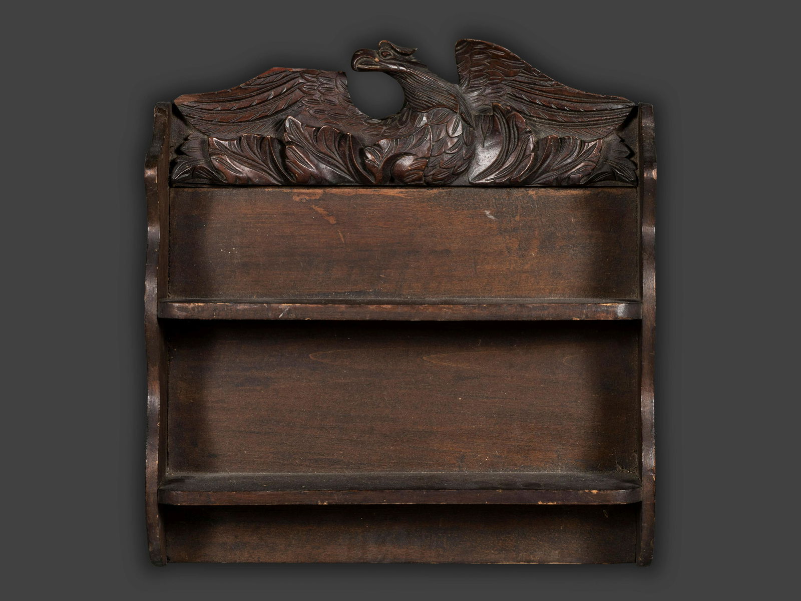 A Classical Country Eagle Carved Hanging Shelf (1 of 2)