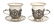 1238: A Cased Set of American Sterling Silver Coffee Cu