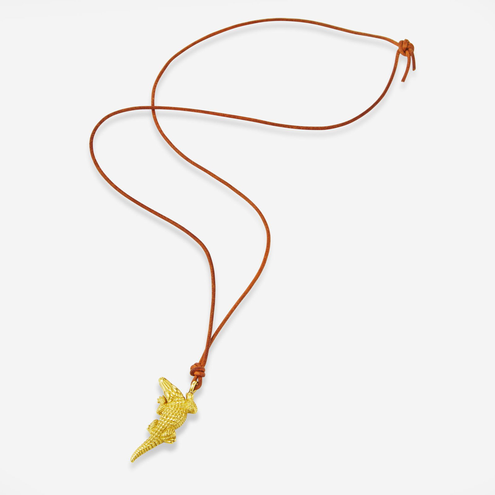 A Vintage Barry Kieselstein-Cord 18K Gold Alligator Necklace Kieselstein-Cord (1 of 3)