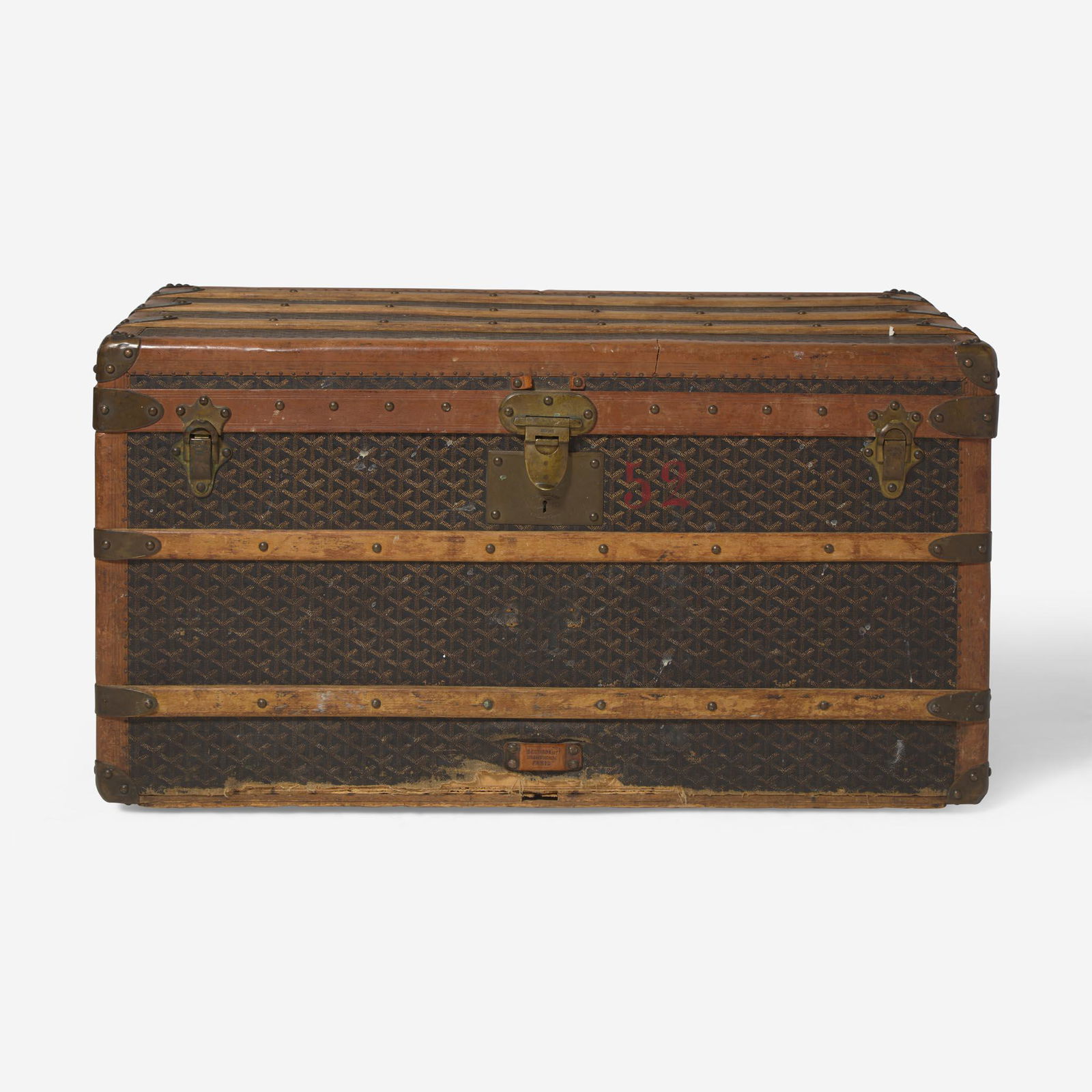 An E. Goyard Ainé Steam Trunk E. Goyard Ainé c. 1920's (1 of 11)