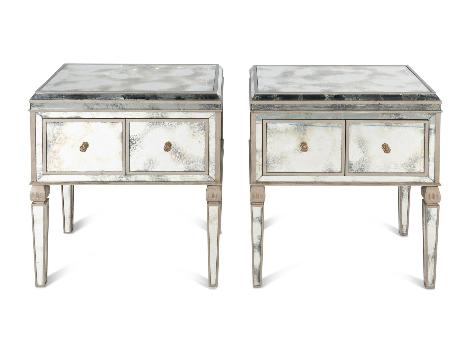 A Pair of Contemporary Mirrored Side Tables (1 of 4)